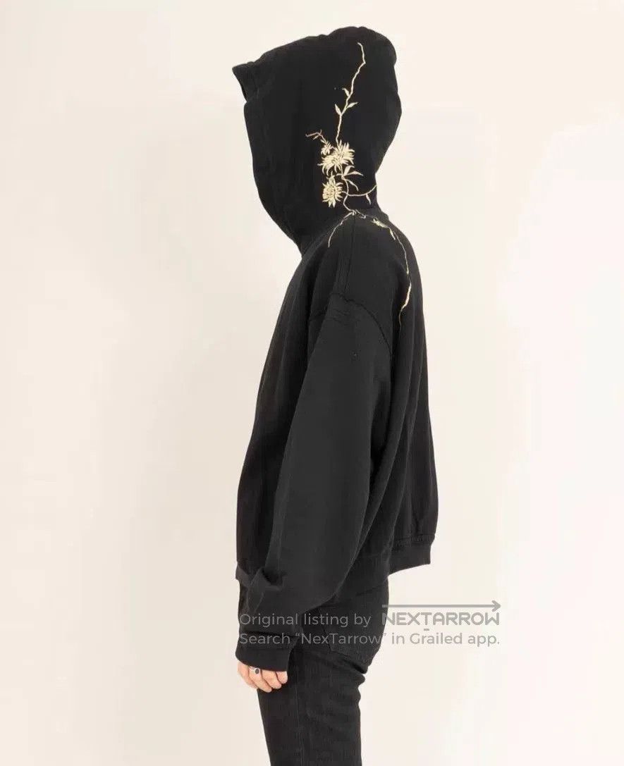 Haider Ackermann Haider Ackermann Embroidered Black Hoodie. Size XXS / US 00 / IT 34 - 5 Thumbnail