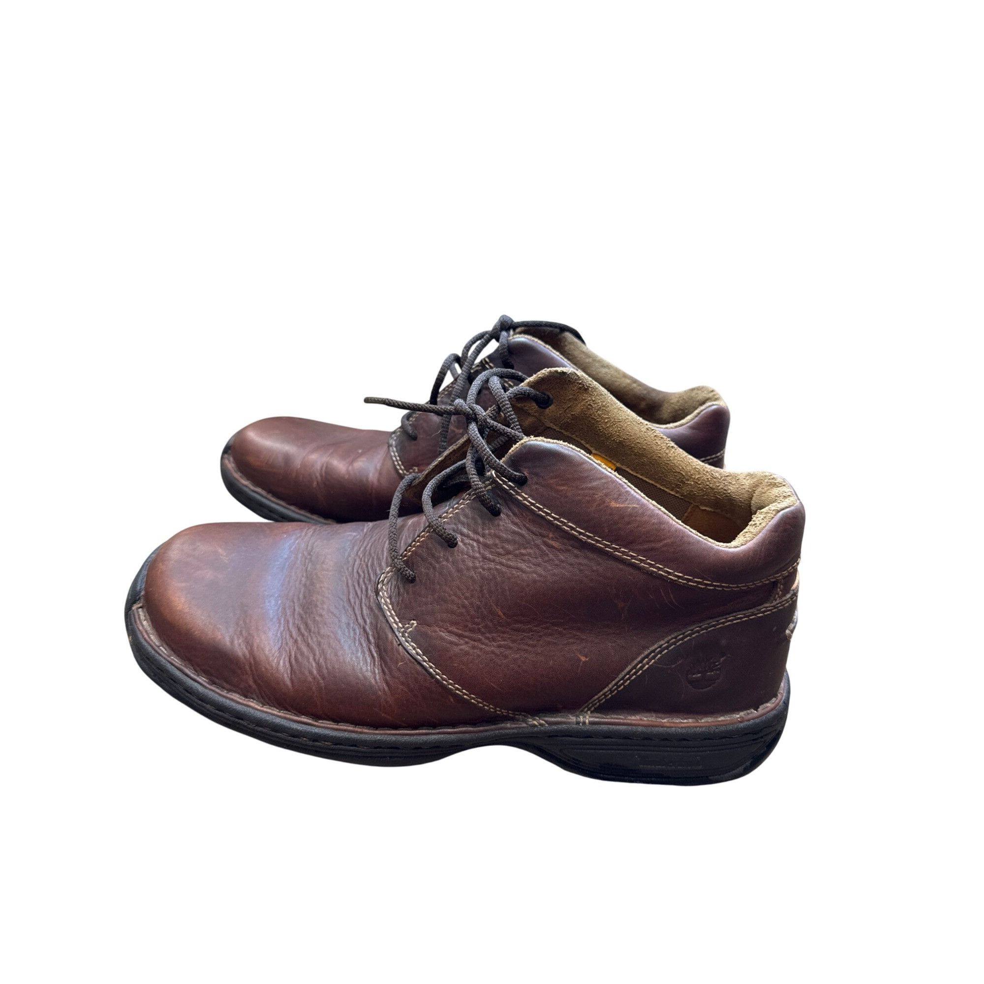 Timberland Timberland Mens Brown Leather chukka ankle boots 12M SKU 683 Size US 12 / EU 45 - 5 Thumbnail