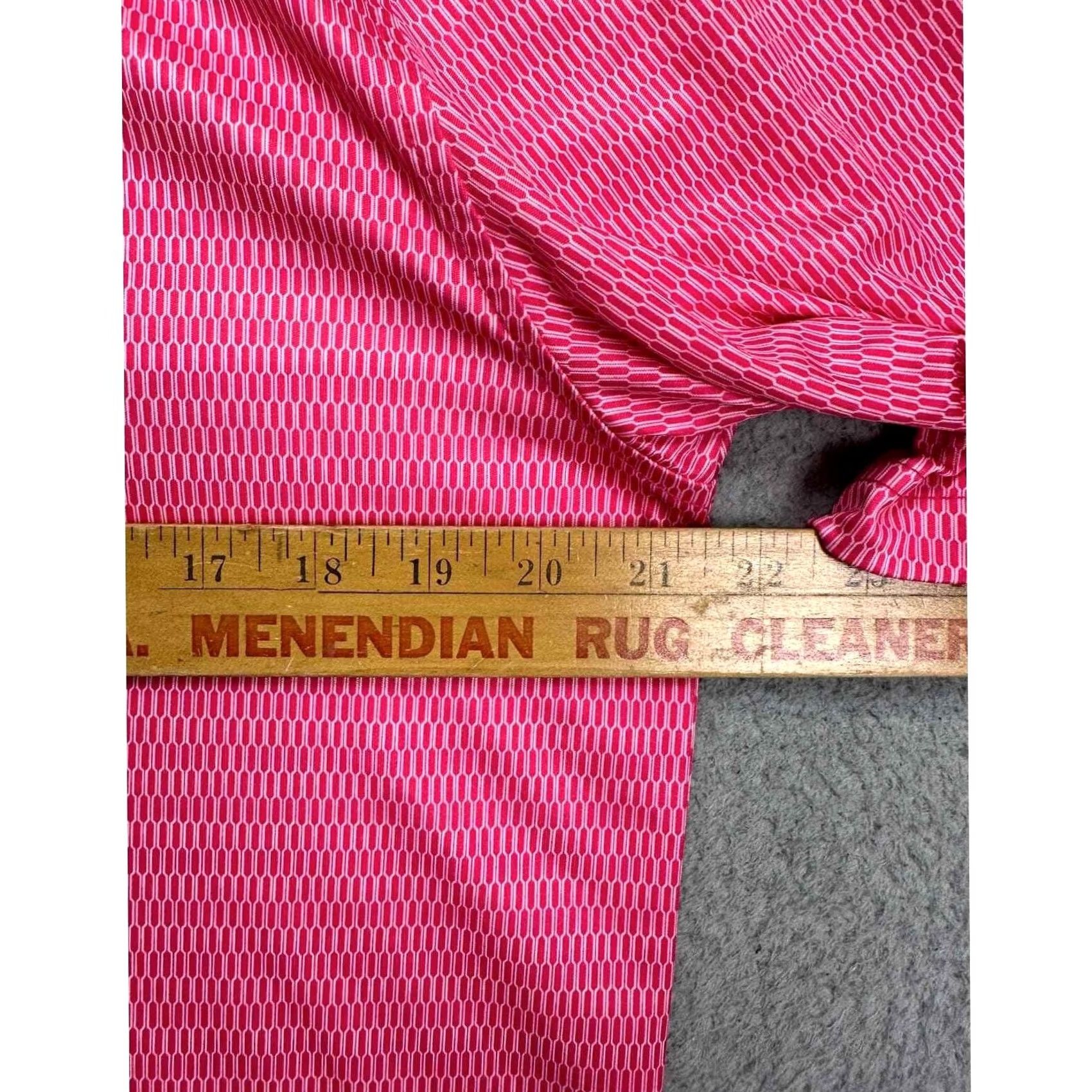 Vintage Walter Hagen Polo Shirt Adult Medium Pink Geometric Golf Short Sleeve Mens Size US M / EU 48-50 / 2 - 7 Thumbnail