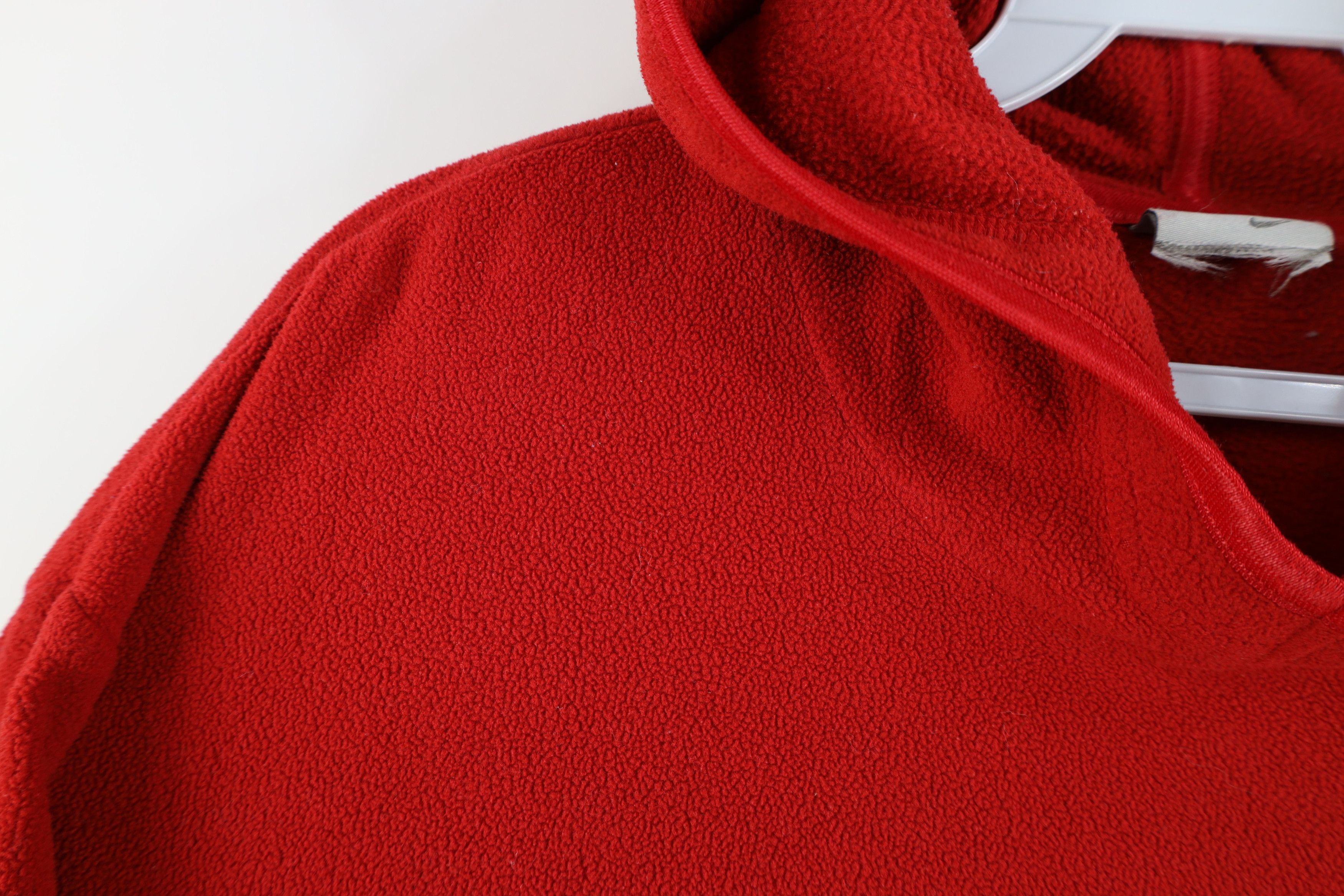 Nike Vintage Y2K Nike Spell Out Fleece Hoodie Sweatshirt Red Size XXL / US 16-18 / IT 52-54 - 6 Thumbnail