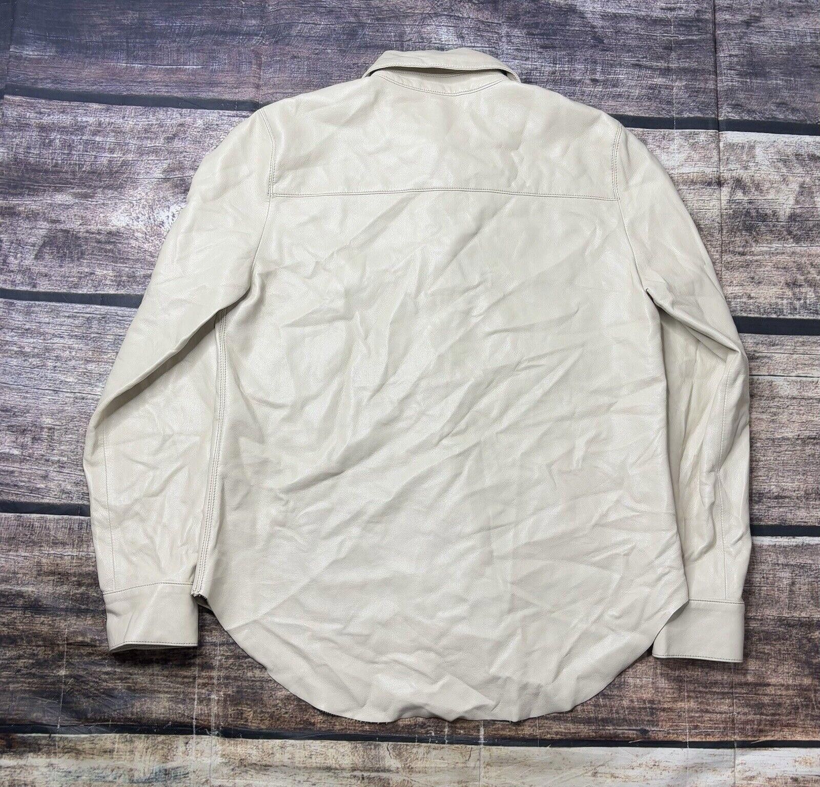 Agolde Agolde Jacket Womens Small USA Made Calla Vegan Leather Snap Size S / US 4 / IT 40 - 3 Thumbnail