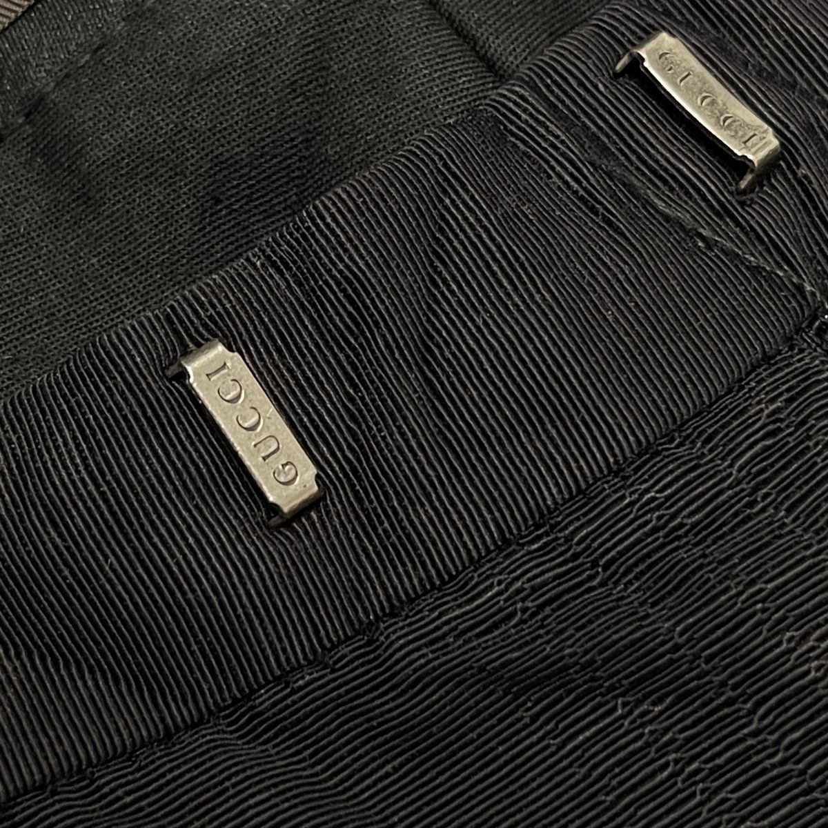 Gucci Vintage Gucci Black Flat Front Straight Leg Casual Pants Size US 31 - 18 Thumbnail