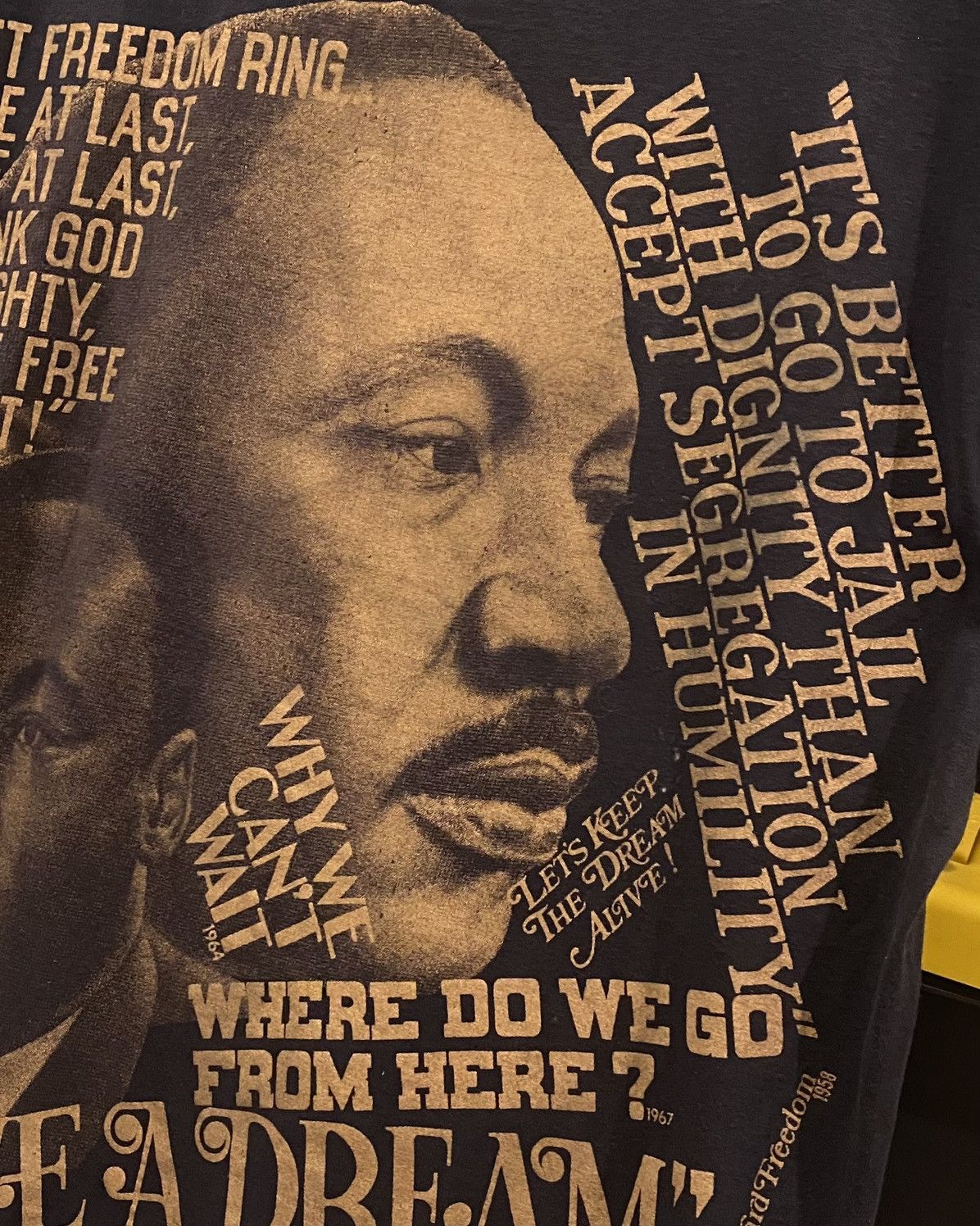 Vintage T Shirt Martin Luther King Vintage AOP Dream Black History Size US XL / EU 56 / 4 - 9 Thumbnail