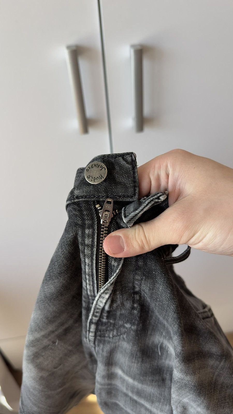 Nudie Jeans Nudie Jeans Made in Italy Distressed Faded Jeans Size US 34 / EU 50 - 13 Thumbnail