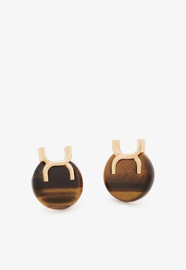 Chloe o1loc1c0425 CHC23 Size: OS / Marcie Errings in Brown Size ONE SIZE - 1 Thumbnail
