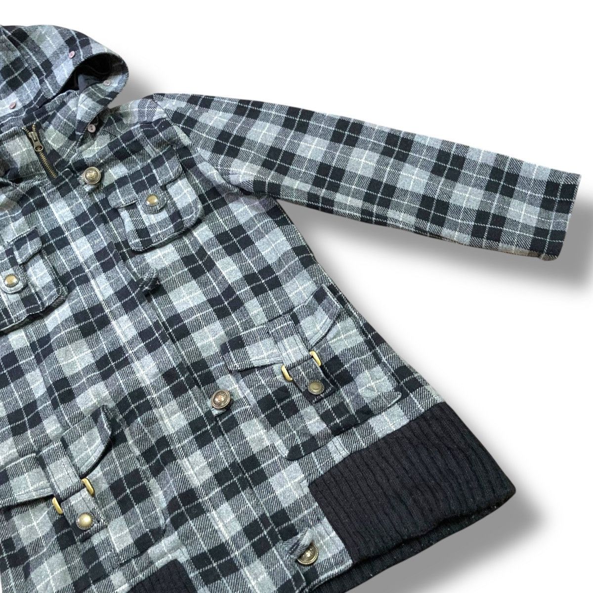 If Six Was Nine 🇯🇵 AVAIL CHECKERED MULTIPOCKET BONDAGE JACKET Size US L / EU 52-54 / 3 - 6 Thumbnail