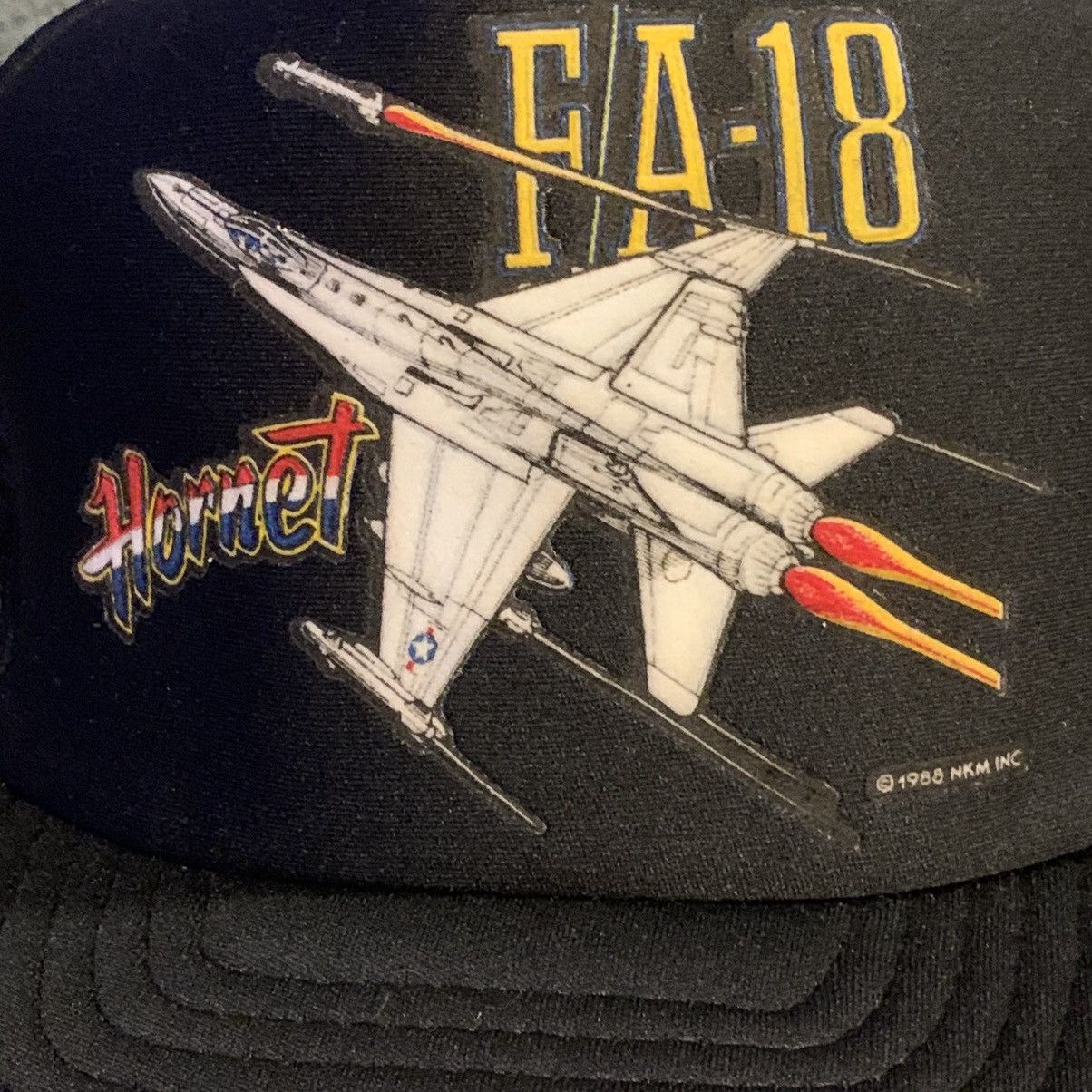 Other VINTAGE MCDONNELL DOUGLAS 1988 FA-18 HORNET TRUCKER CAP Size ONE SIZE - 2 Thumbnail