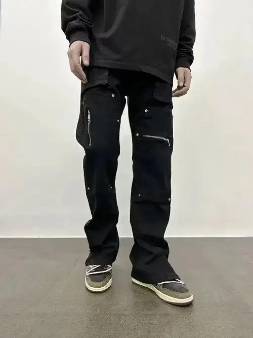 Designer × Vintage utility punk carpenter flared pants Size US 32 / EU 48 - 3 Thumbnail