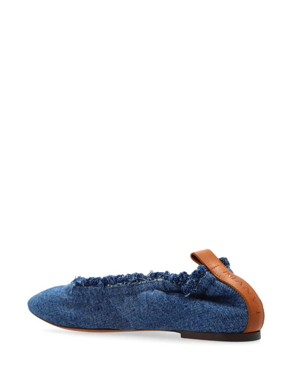 Lanvin o1y0326 Ballet Flats in Blue Size US 8 / IT 38 - 3 Thumbnail