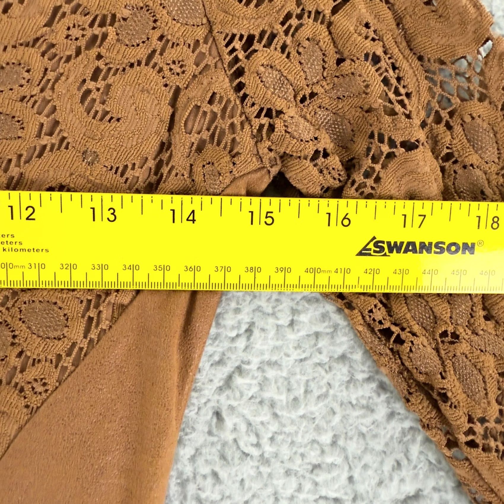Vintage Nightcap x Carisa Rene Lace Mini Dress Womens Size 1 Brown 3/4 Sleeve Boho Size XS / US 0-2 / IT 36-38 - 5 Thumbnail