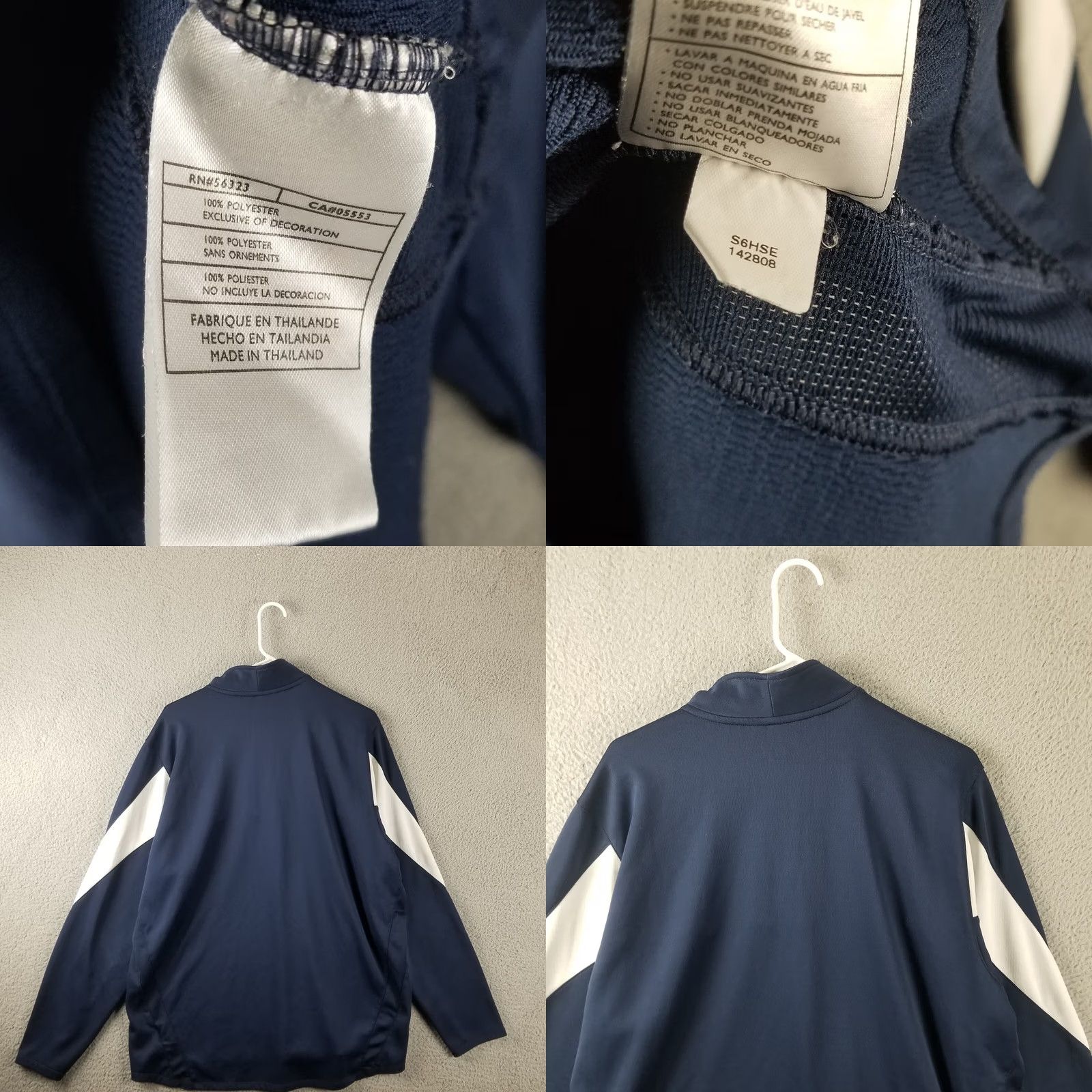 Nike Nike Jacket Tennis Sphere Blue 1/4 Zip Zip Mid-Length サイズ XL Men's Geometry Geometric Activewear Sports Coat Coat Size US XL / EU 56 / 4 - 8 Thumbnail