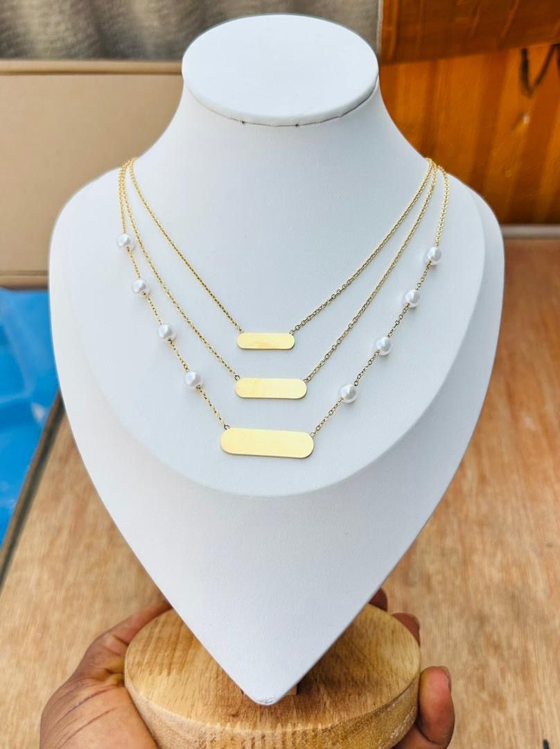 Other Three Layer Necklace Size ONE SIZE - 1 Preview