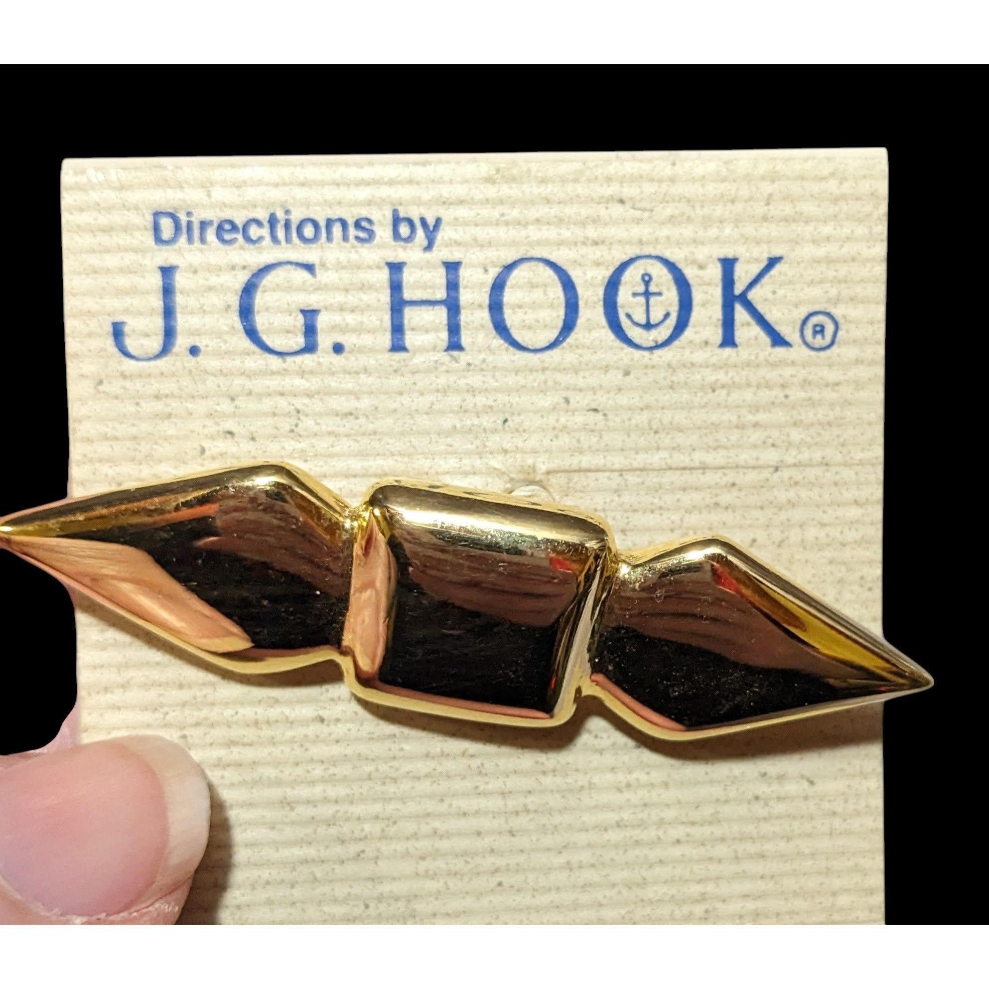 Other Vintage Gold Tone J.G. Hook Geometric Brooch Size ONE SIZE - 2 Thumbnail