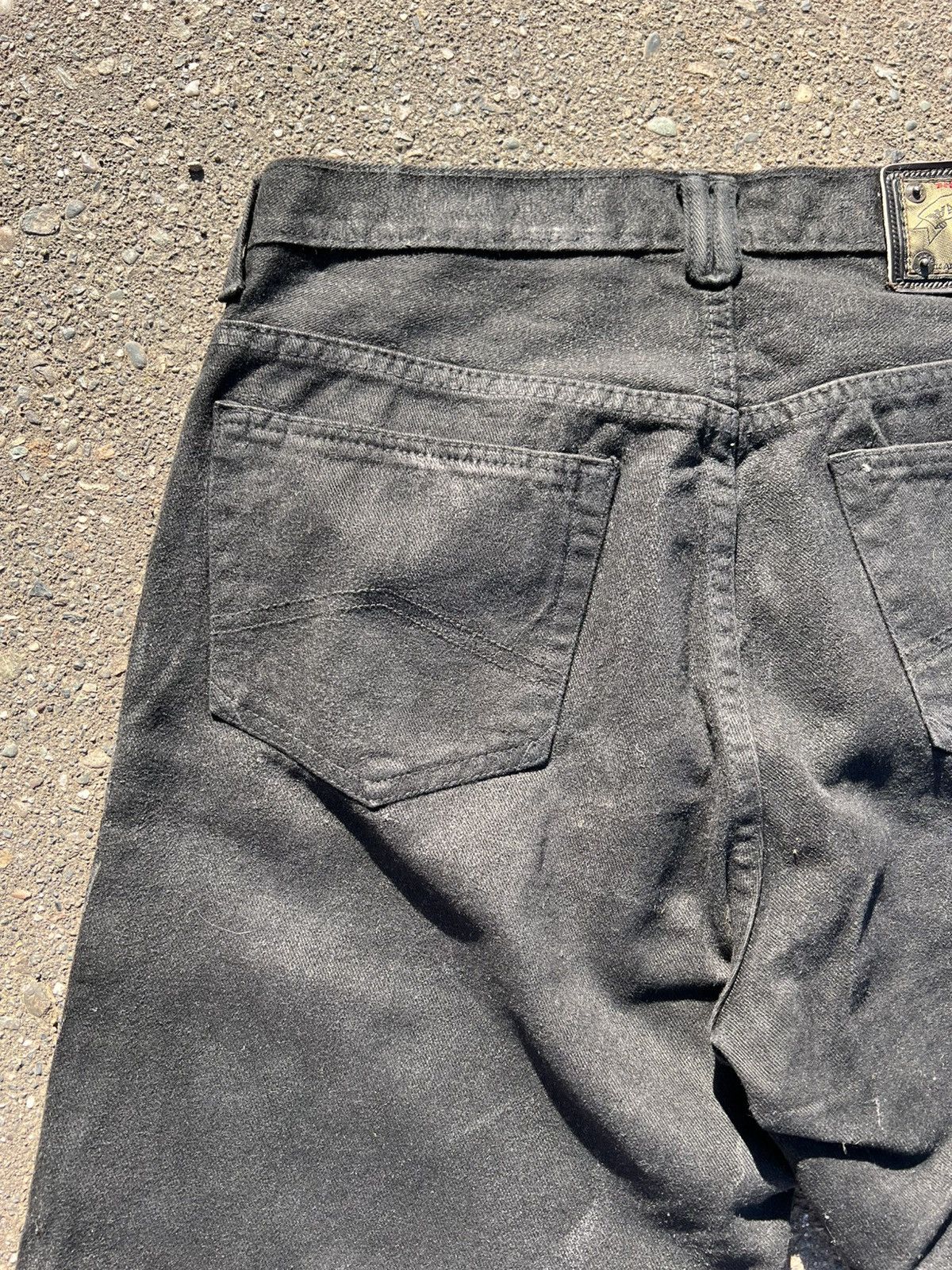 Vintage NovocentoNovantanove “rmani” flared heavy waxed jeans Size US 34 / EU 50 - 17 Thumbnail