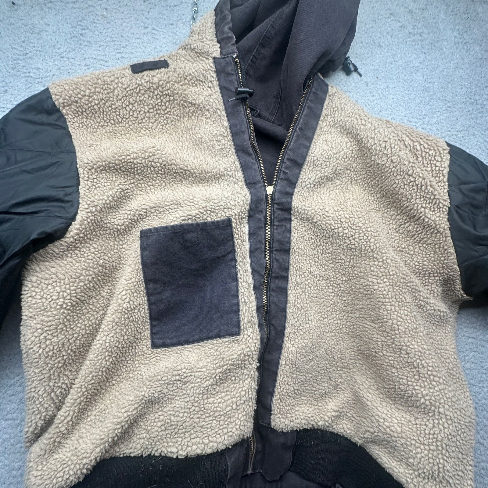 Walls Walls Duck Canvas Sherpa Fleece Full Zip Hoodie Jacket XL Size US XL / EU 56 / 4 - 10 Thumbnail