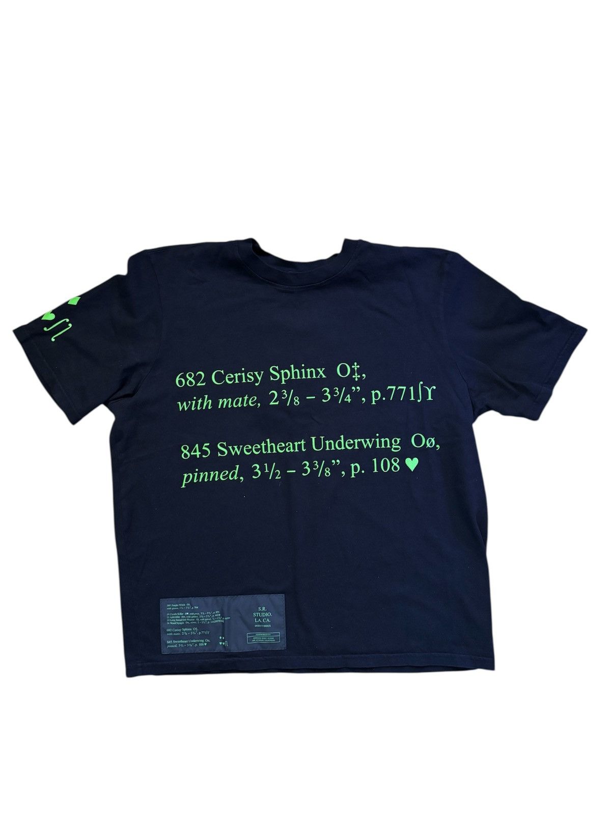 Sterling Ruby S.R. Studio. LA. CA. Insect Index Oversized Short Sleeve Tee Size US XS / EU 42 / 0 - 1 Thumbnail