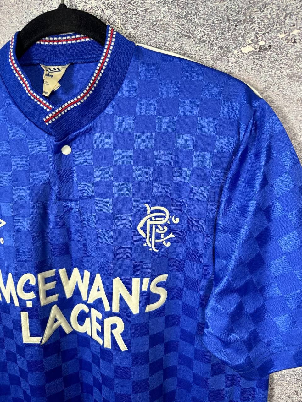 Umbro 80's Vintage Rangers Glasgow 1987/90 Umbro Soccer Jersey Size US M / EU 48-50 / 2 - 5 Thumbnail