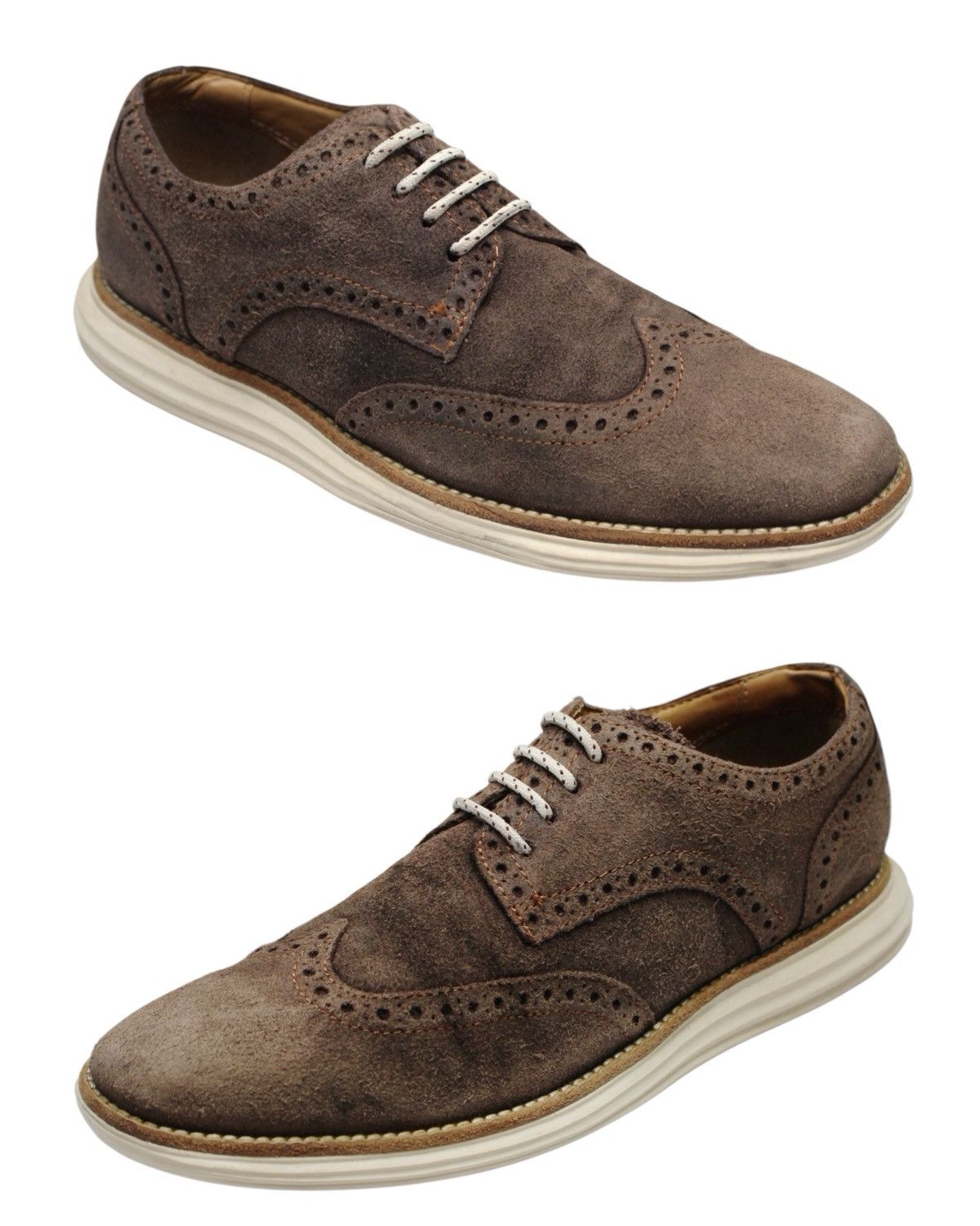 Cole Haan COLE HAAN ZEROGRAND WINGTIP SUEDE BROGUES Size US 7 / EU 40 - 3 Thumbnail