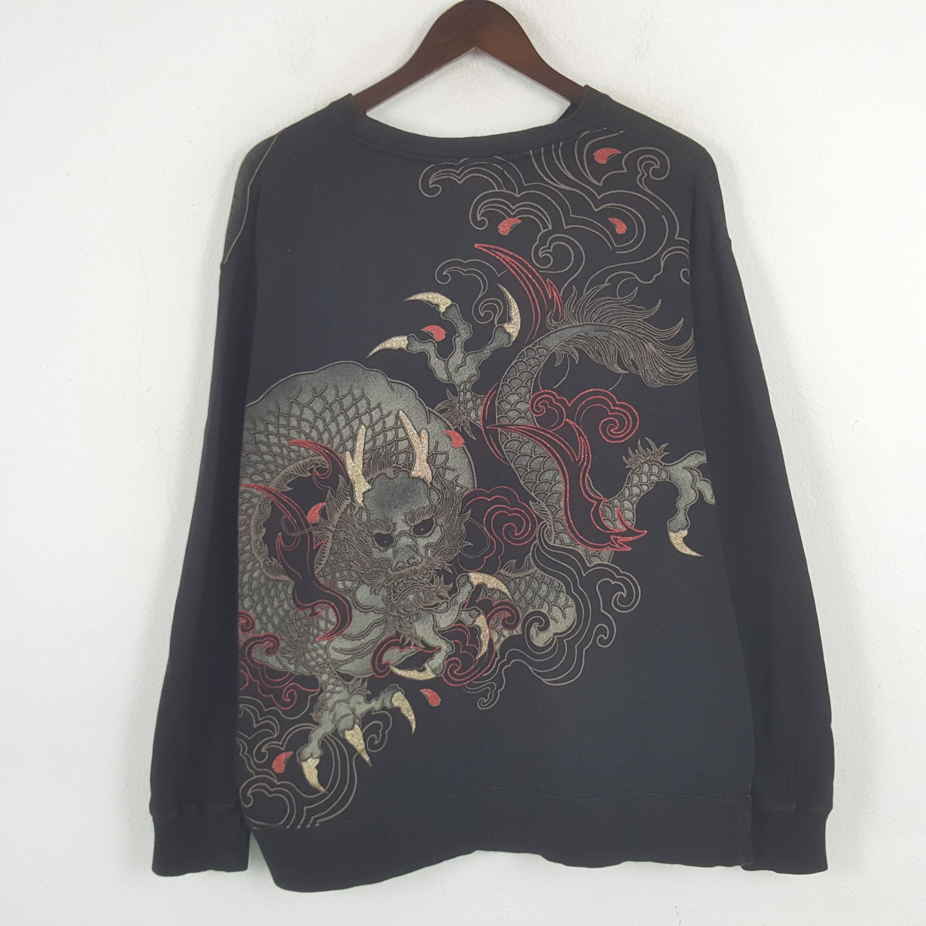 Japanese Brand × Vintage Vintage Dragon Art Japanese Brand Sweatshirt Size US XL / EU 56 / 4 - 3 Thumbnail