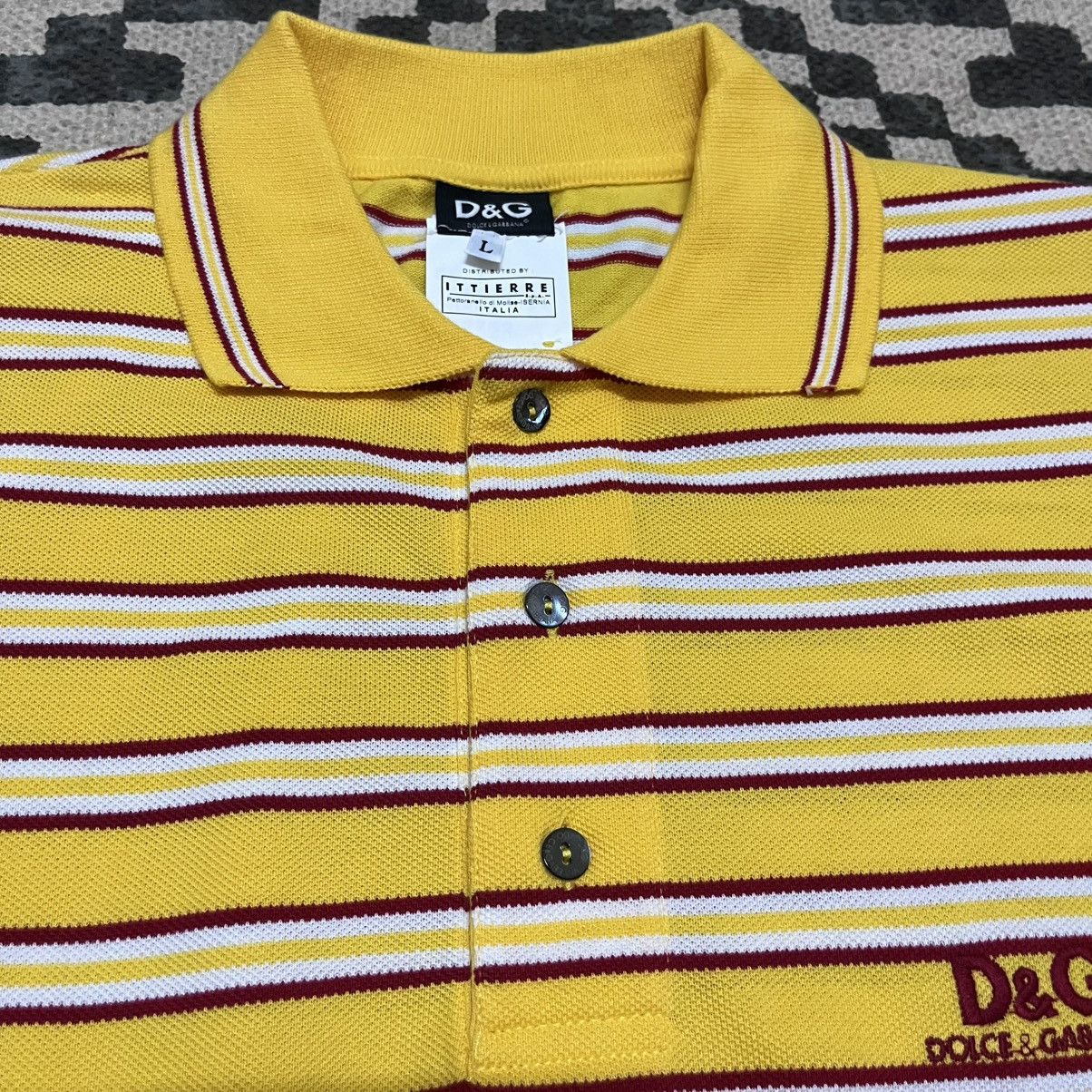 Dolce & Gabbana Authentic Vintage Dolce & Gabbana Stripes Polo Shirt Size US L / EU 52-54 / 3 - 6 Thumbnail