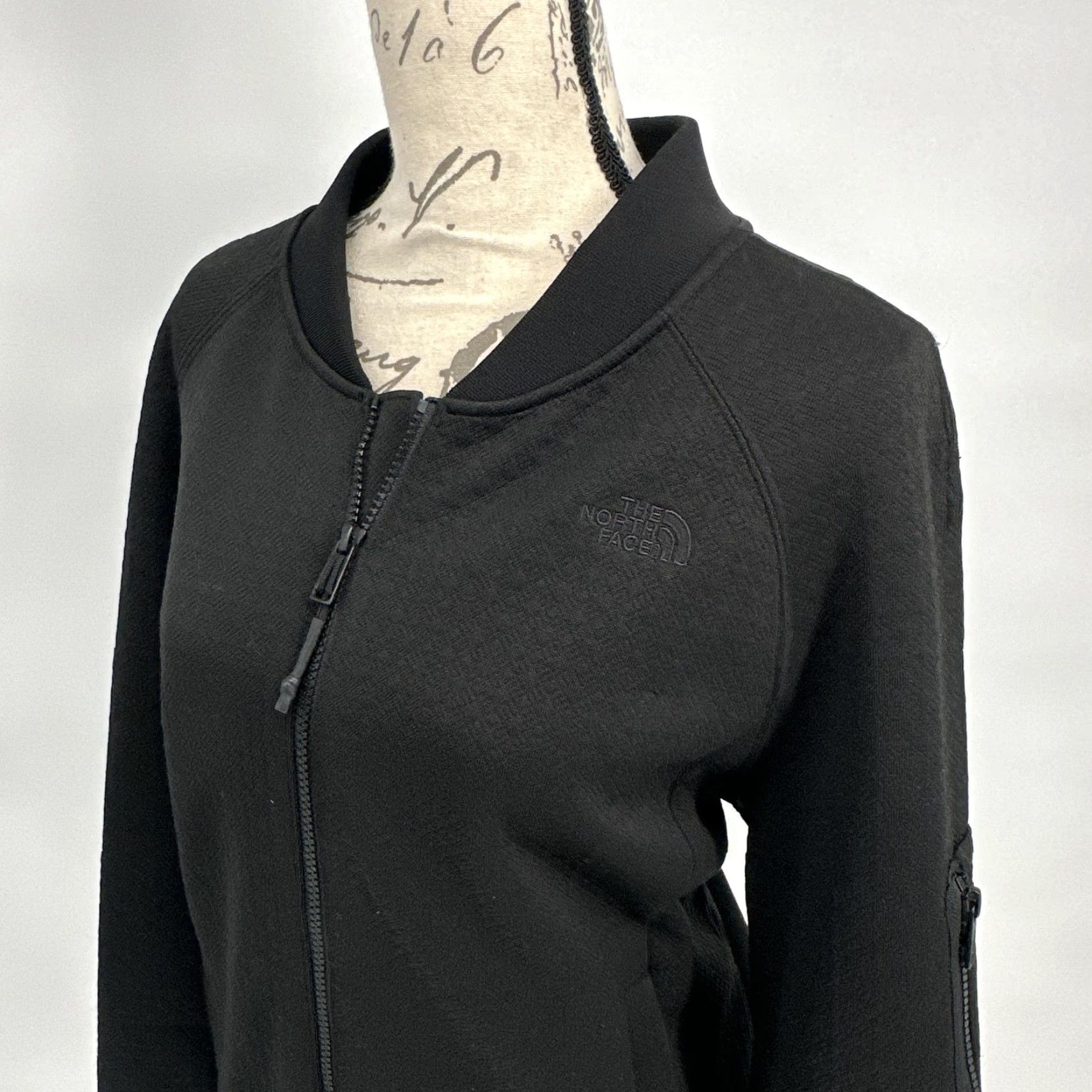 The North Face The North Face Jacket XL Black Fleece Bomber Full Zip Sleeve Pocket Womens Size XL / US 12-14 / IT 48-50 - 2 Thumbnail