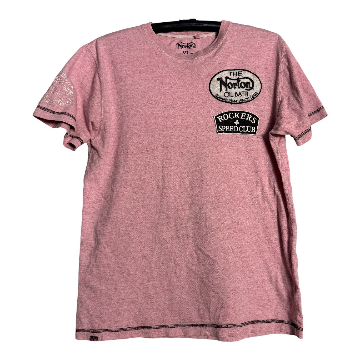 Norton 🔥RARE🔥Vintage Norton Motorcycle Spellout T-shirt Size US XL / EU 56 / 4 - 1 Thumbnail