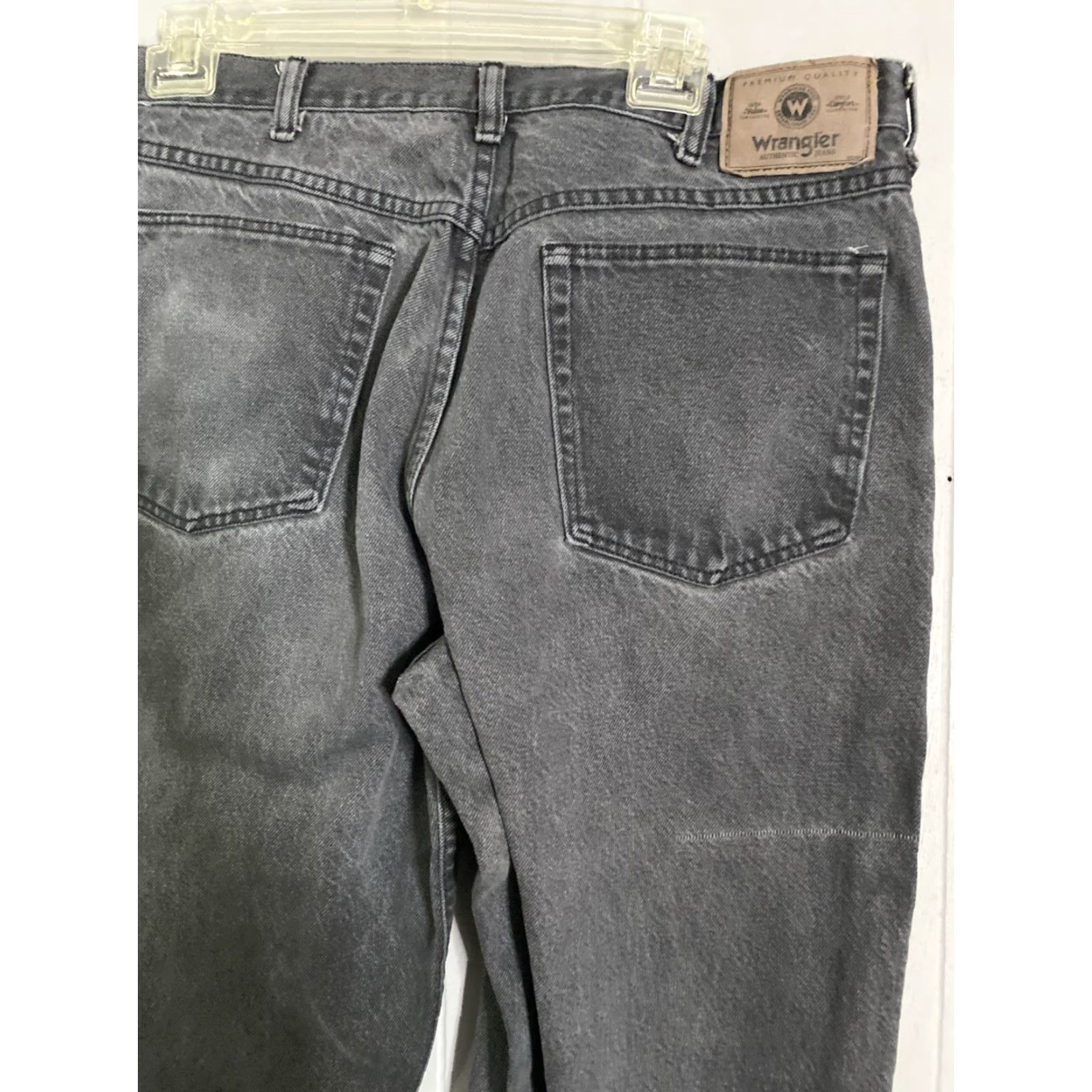 Wrangler VINTAGE Wrangler Jeans 33x28 Black Faded Cowboy Casual Size US 33 - 6 Thumbnail