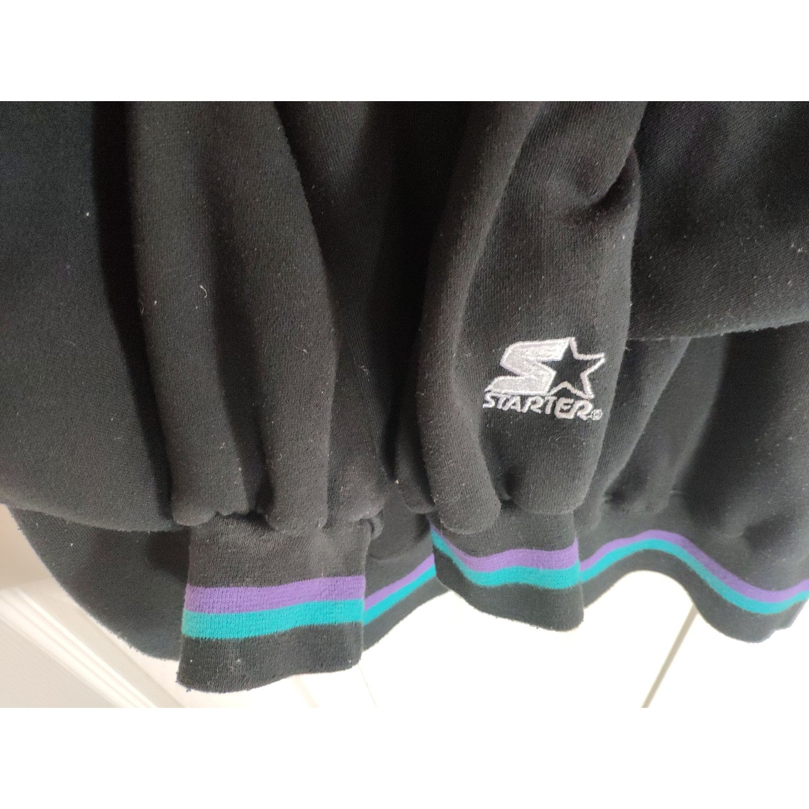 Starter 90s Starter Charlotte Hornets Double Hood Pullover LARGE Size US L / EU 52-54 / 3 - 4 Thumbnail