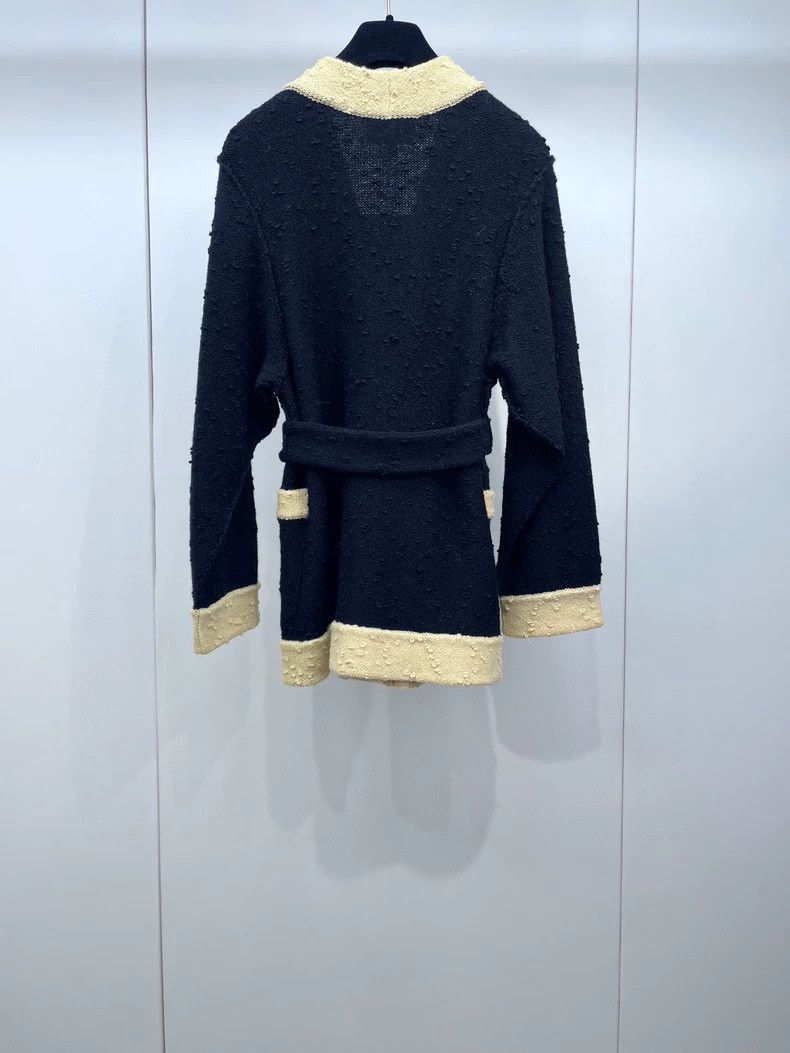 Chanel Chanel Colorblocked Wool Knit Cardigan -2505 Size US M / EU 48-50 / 2 - 2 Thumbnail