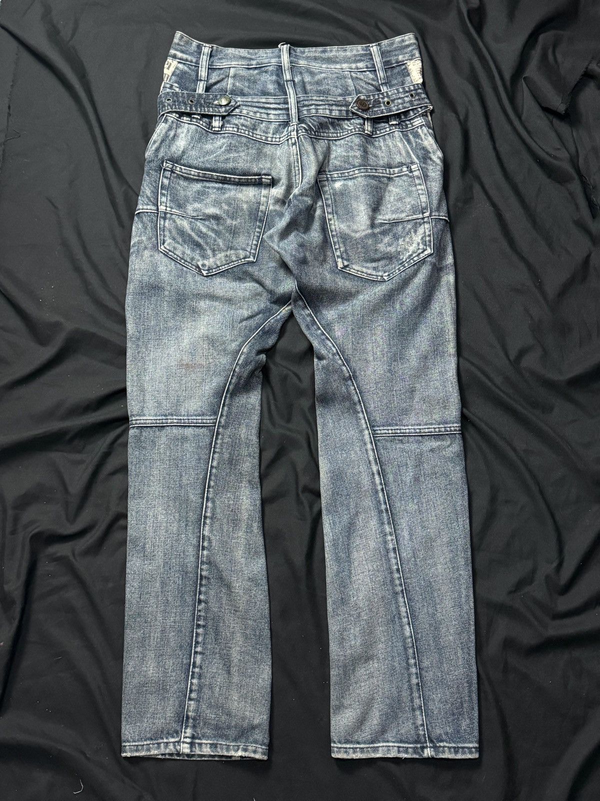 Hysteric Glamour × Japanese Brand × PPFM Double Waist Breathmint Japanese Denim Size US 30 / EU 46 - 3 Thumbnail