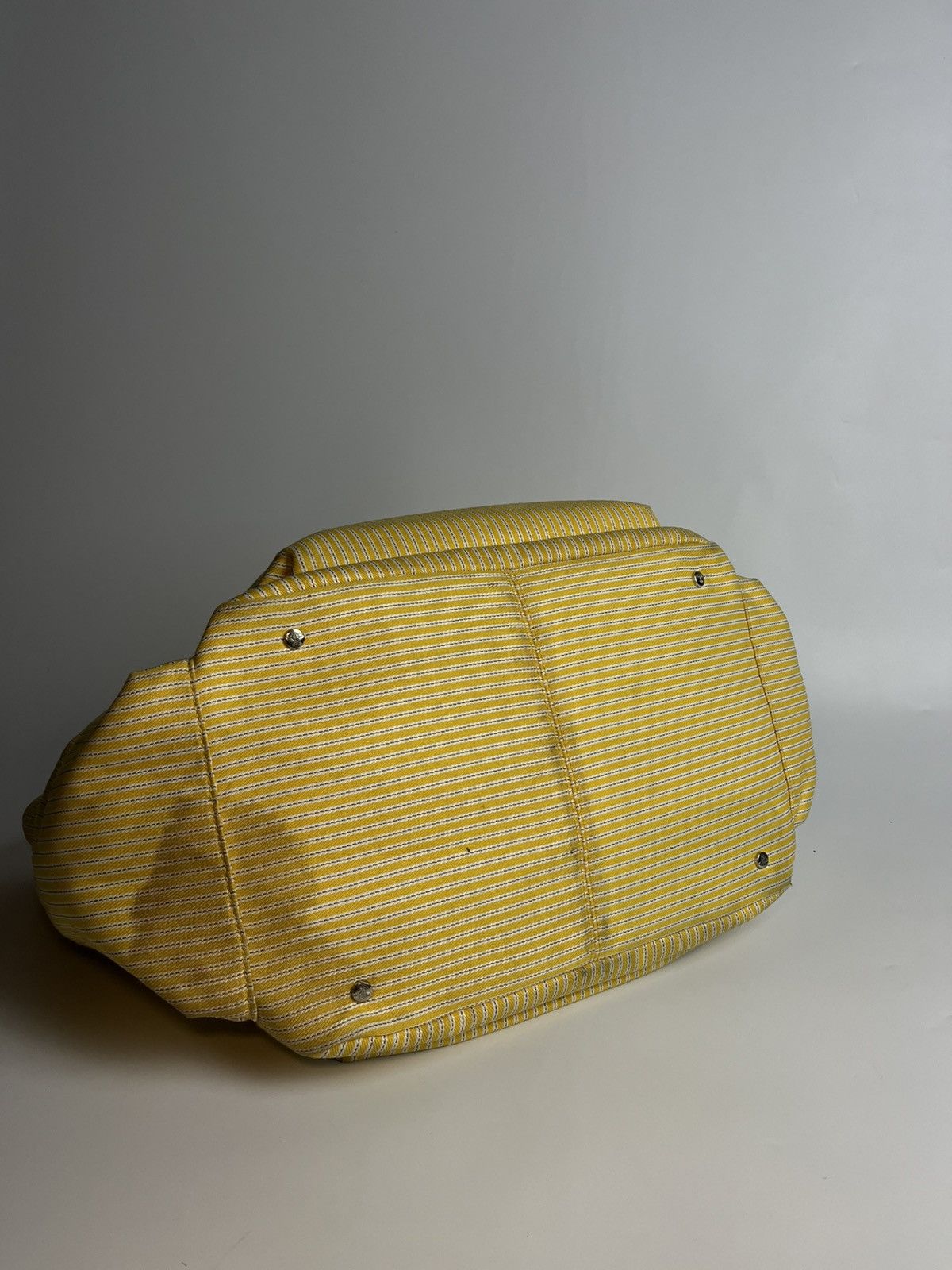 Vivienne Westwood Vivienne Westwood Yellow Striped Big Tote Bag Size ONE SIZE - 10 Thumbnail