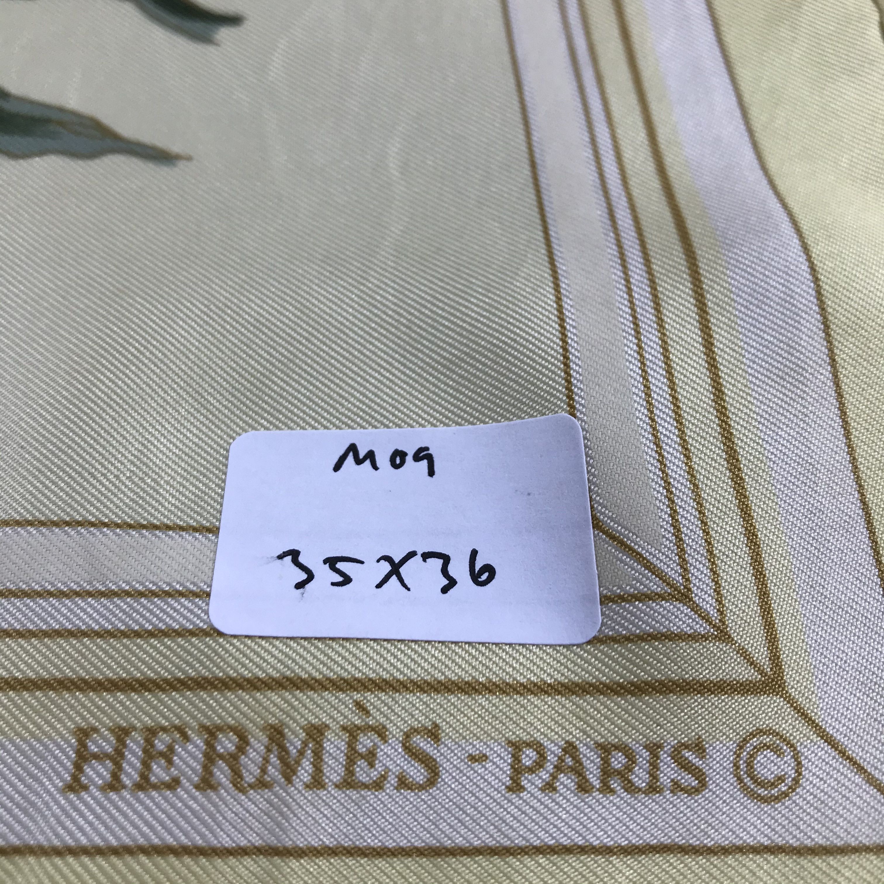 Vintage Hermes Silk Scarf Quai Aux Fleurs Floral Baroque -M09 Size ONE SIZE - 13 Thumbnail