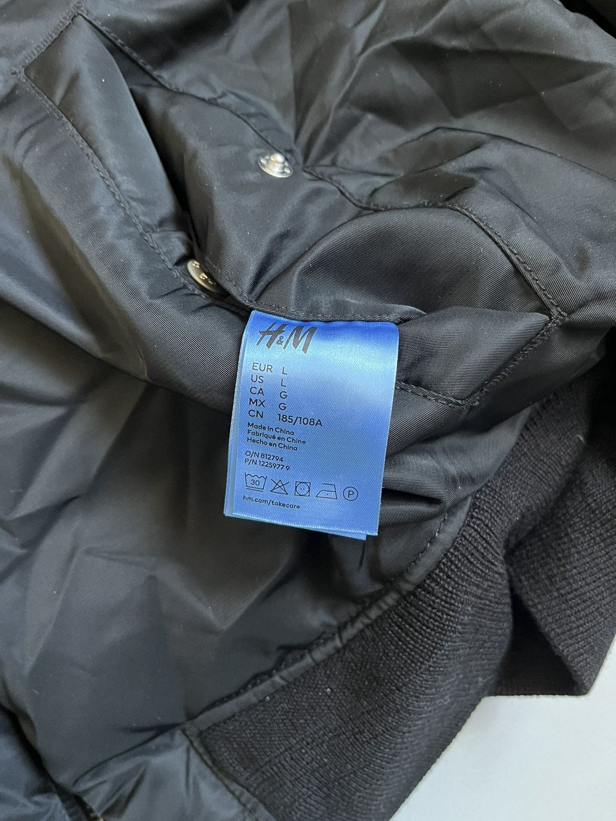 H&M × Heron Preston H2 Heron Preston Men Polyamide Reversible Bomber Jacket Size US L / EU 52-54 / 3 - 10 Thumbnail