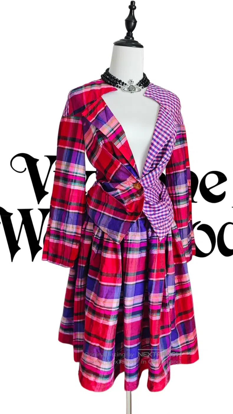 Vivienne Westwood Vivienne Westwood Plaid Patchwork Suit Size XS / US 0-2 / IT 36-38 - 4 Thumbnail