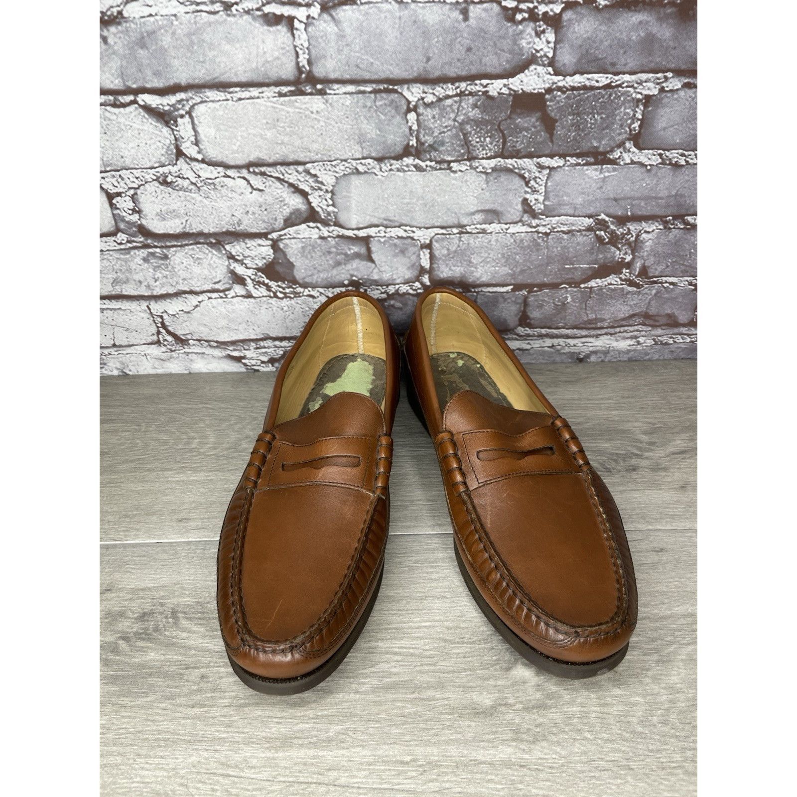 Mephisto Mephisto Spinnaker Brown Leather Penny Loafers Casual Shoes Size US 11.5 / EU 44-45 - 18 Thumbnail