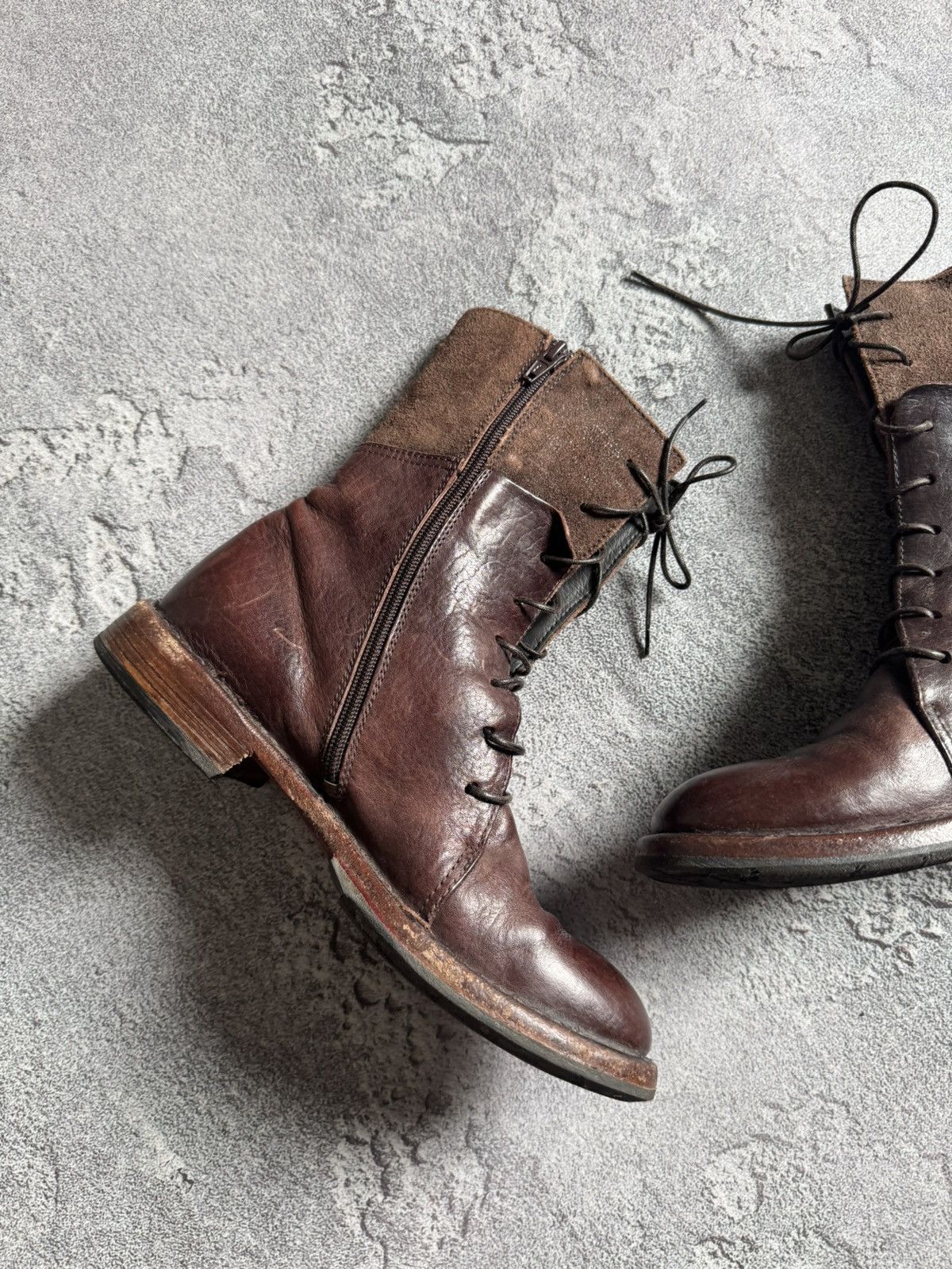 MoMA MOMA 37 brown leather Avantgarde shoes boots casual designer Size US 7 / IT 37 - 12 Thumbnail