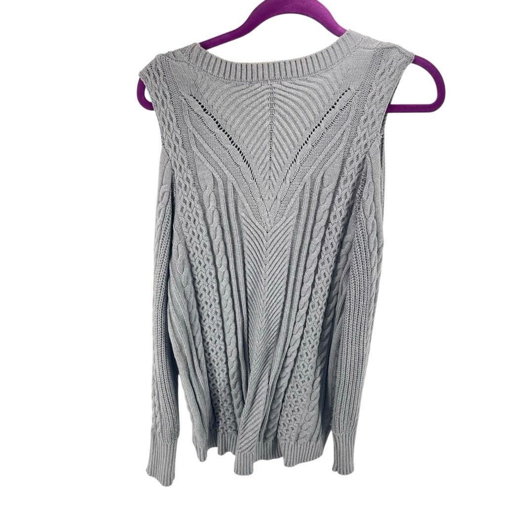 Other Lane Bryant Women's Cable Knit Cold Shoulder Pullover Sweate Size XL / US 12-14 / IT 48-50 - 4 Thumbnail