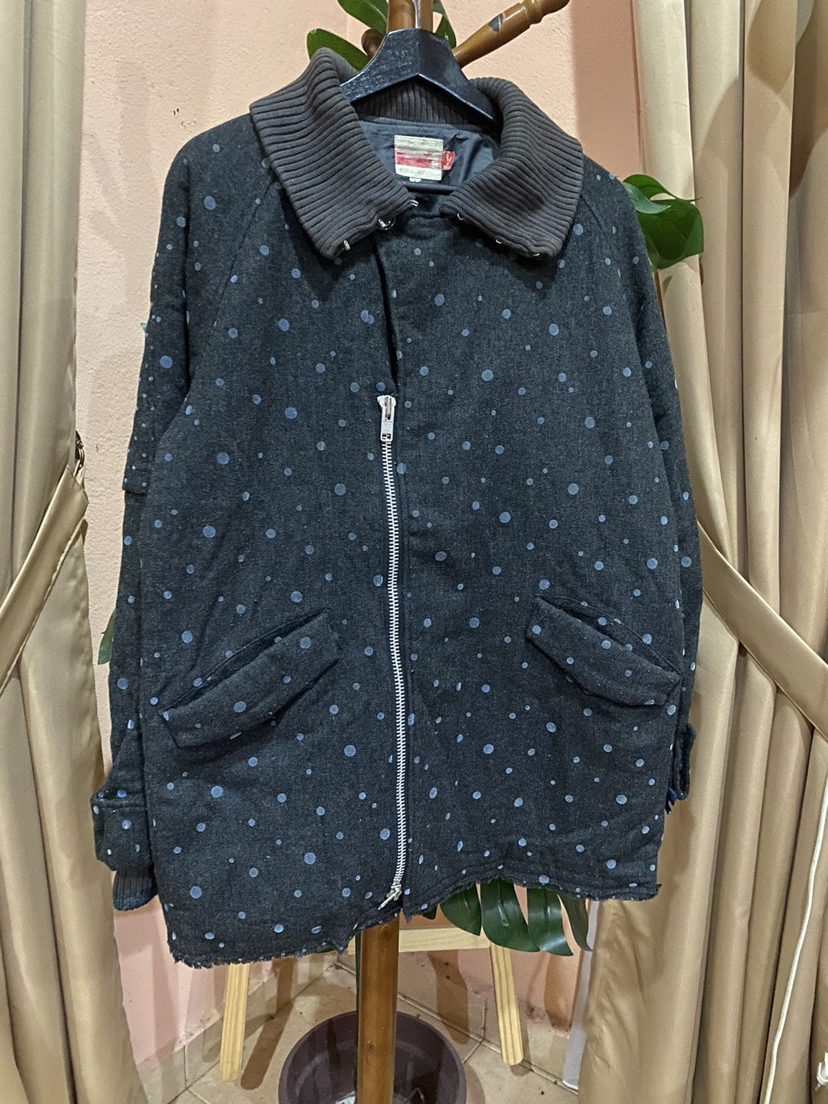 Japanese Brand VINTAGE REBIRTH POLKADOT JACKET Size L / US 10 / IT 46 - 5 Thumbnail
