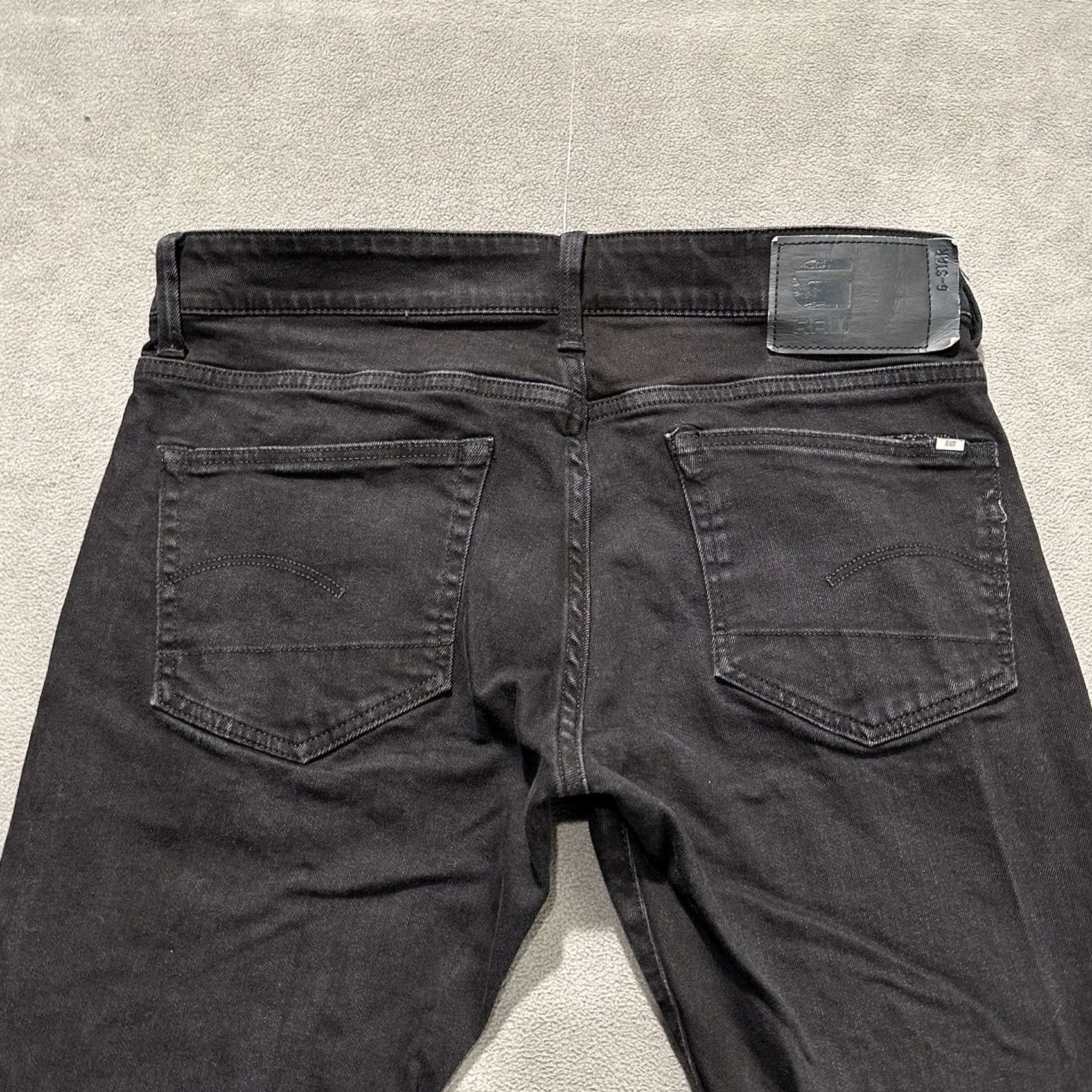 G-Star VINTAGE G-Star Jeans Mens 33x32 Faded Black 3301 Skinny Size US 33 - 4 Thumbnail