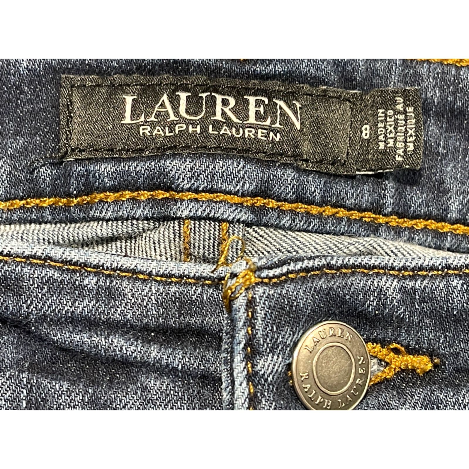 Ralph Lauren Ralph Lauren Jeans Womens 8 Blue Denim Black Label LRL Straight Leg Bootcut Bottoms Womens Size 30" / US 8 / IT 44 - 2 Thumbnail