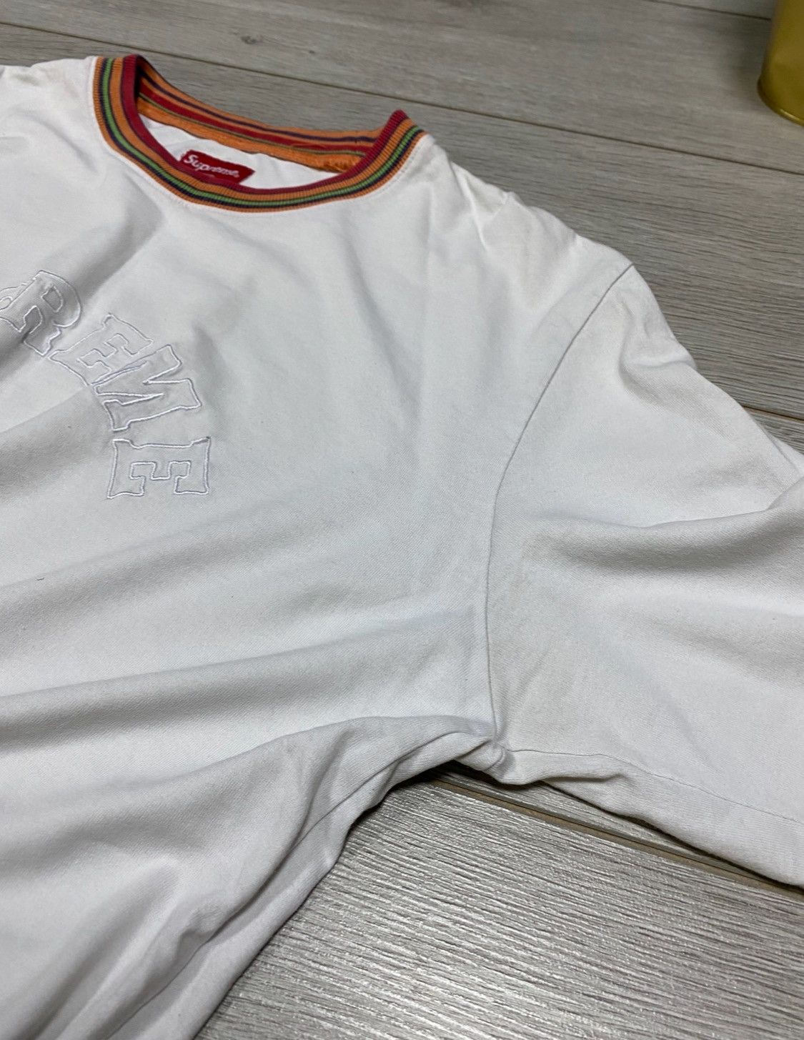 Supreme Supreme multicolor collar rib spell out longsleeve Size US M / EU 48-50 / 2 - 8 Thumbnail