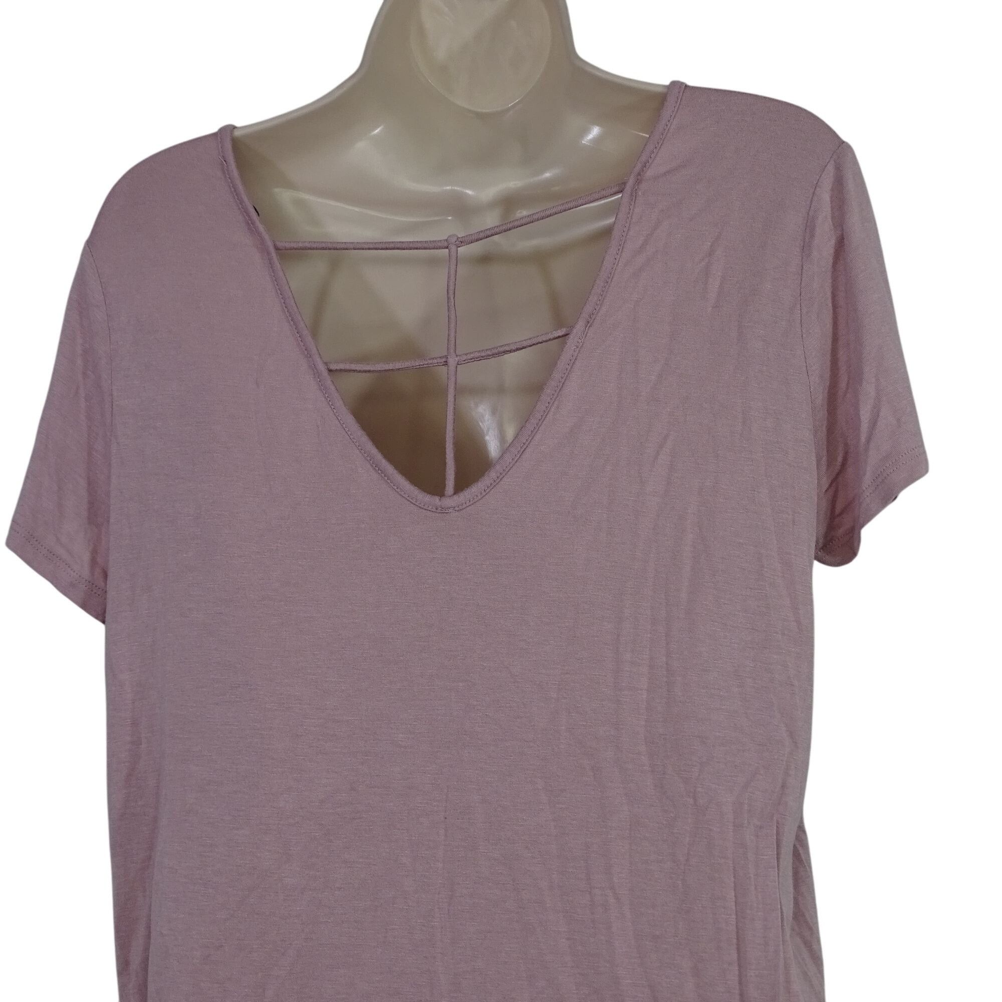 Other Charlotte Russe Pink Strappy Short Sleeve T-Shirt Size L Size L / US 10 / IT 46 - 4 Thumbnail
