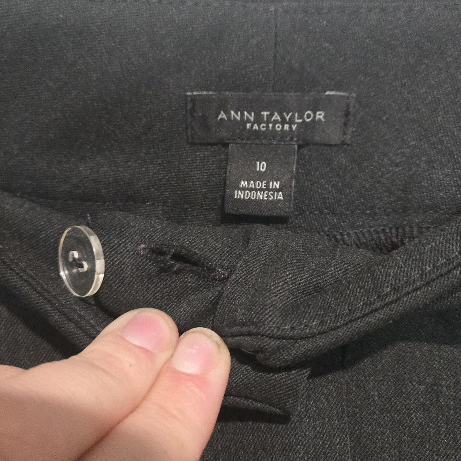 Designer Ann Taylor Dress Pants Size 32" / US 10 / IT 46 - 2 Thumbnail
