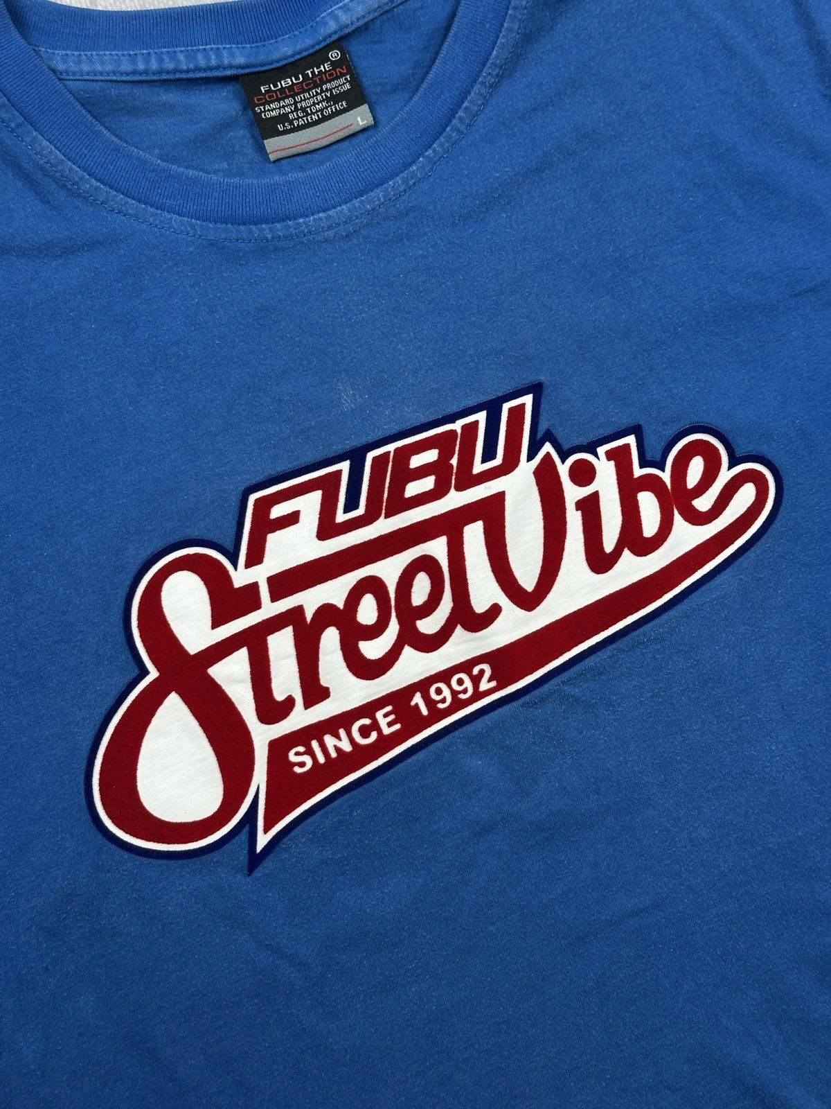 Fubu Fubu Street Vibe Graphic T Shirt Blue Y2K Hip Hop Vintage Size US S / EU 44-46 / 1 - 9 Thumbnail