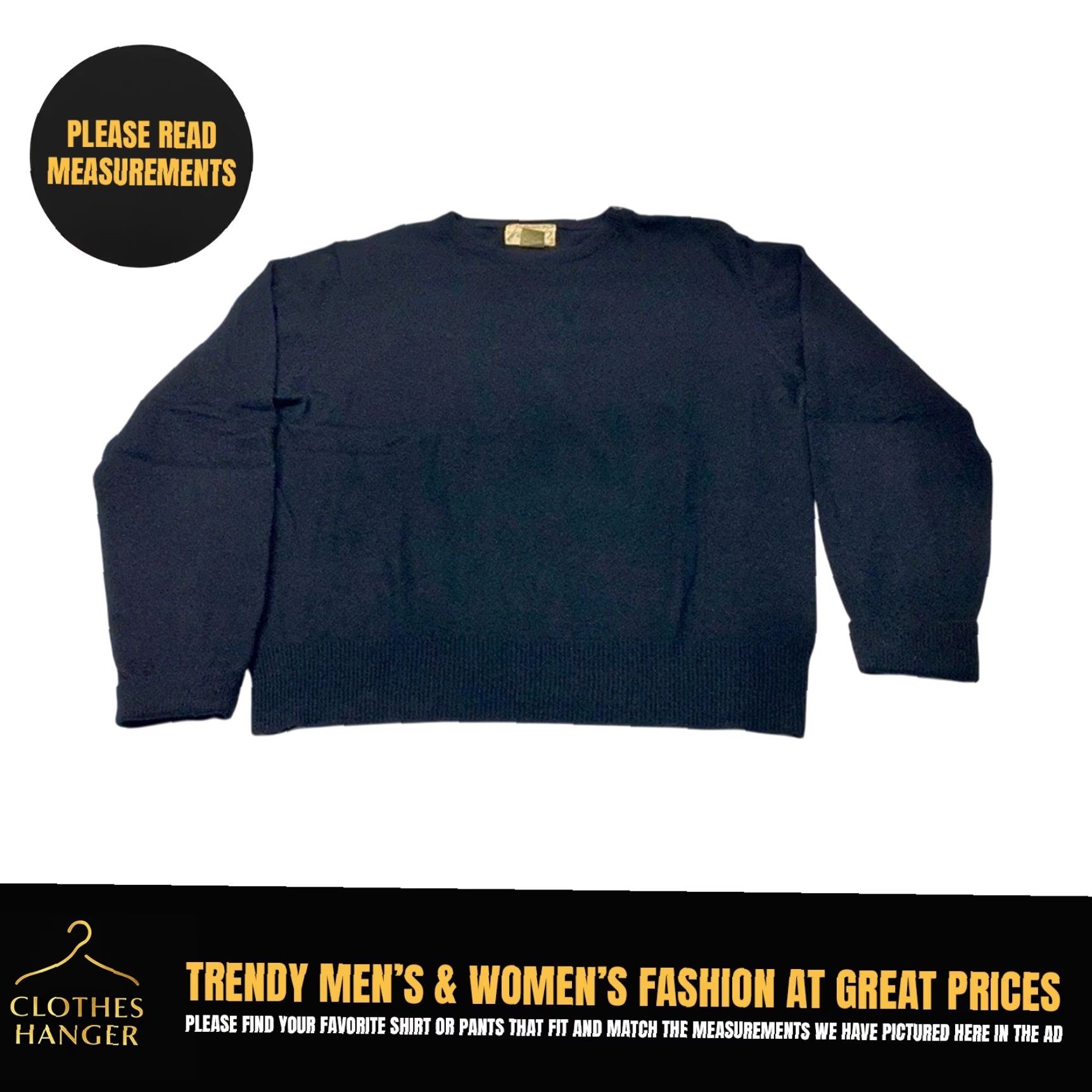 Lord & Taylor LORD & TAYLOR Cashmere Sweater Large Black Round Neck Pullover Button Shoulder Ladies Size L / US 10 / IT 46 - 2 Thumbnail