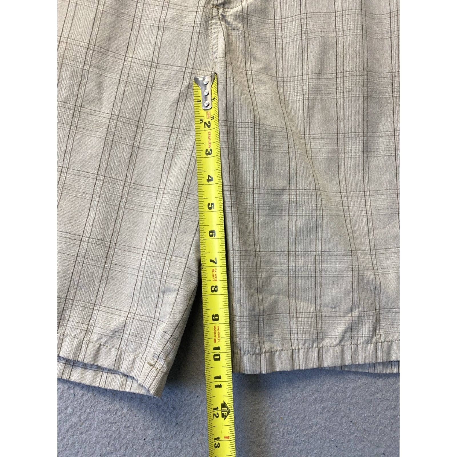 Quiksilver Quicksilver Men Shorts - Cargo Quick Dry Plaid Light Brown, 32 Inseam 9, Regular, Outdoor Sports, Casual, Zipper Closure, Pocketed, Polyester Blend Size US 32 / EU 48 - 5 Thumbnail