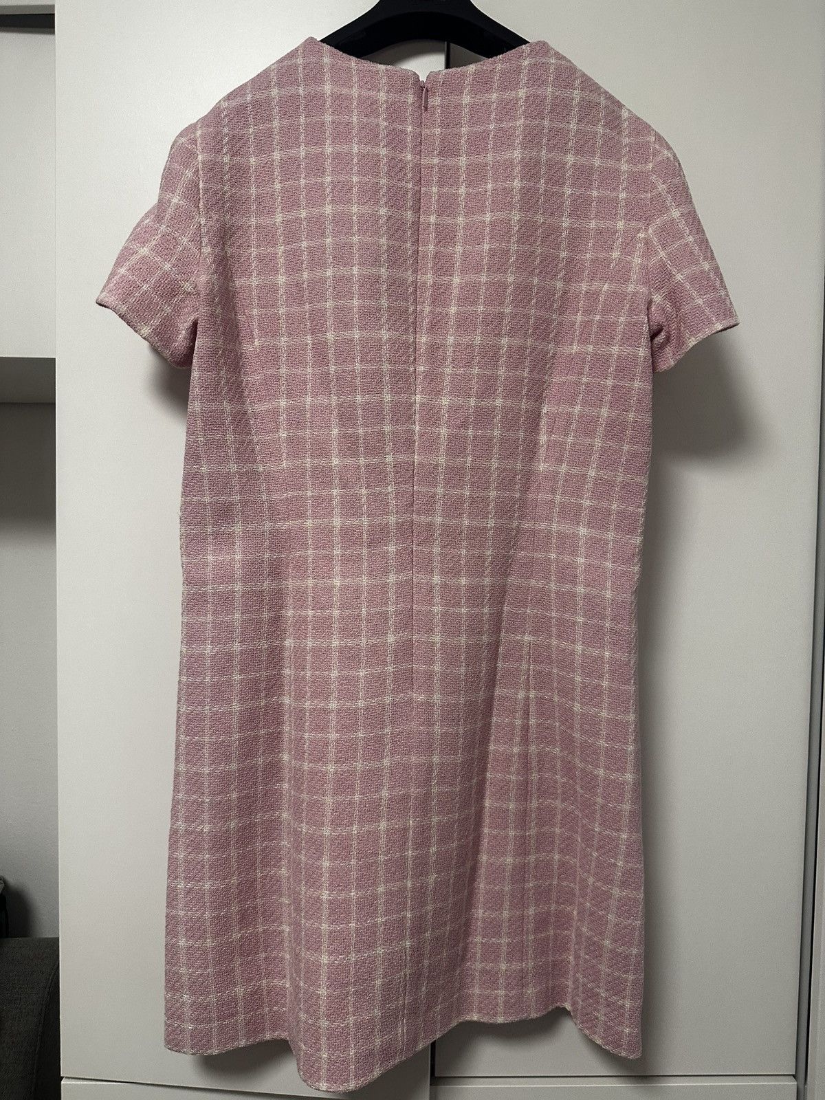 Versace Versace Pink Check Mini Dress Size XL / US 12-14 / IT 48-50 - 8 Thumbnail
