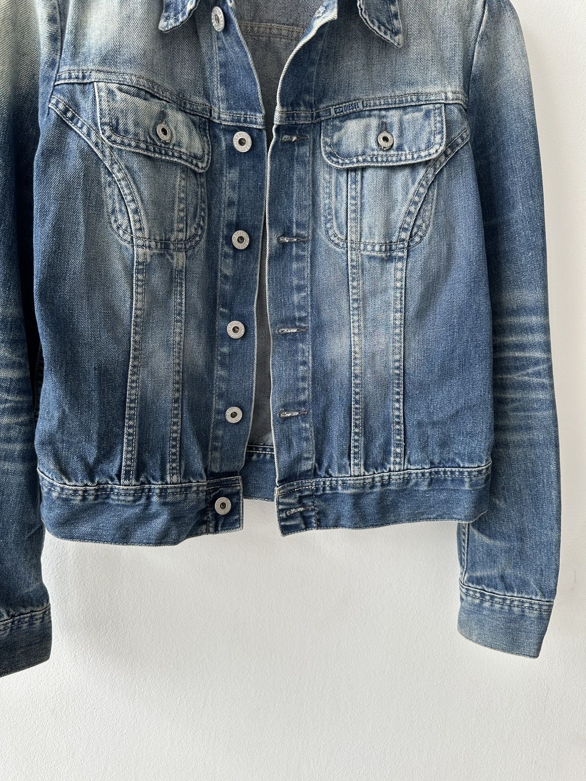 Diesel × Vintage Diesel distressed denim jacket Size S / US 4 / IT 40 - 5 Thumbnail