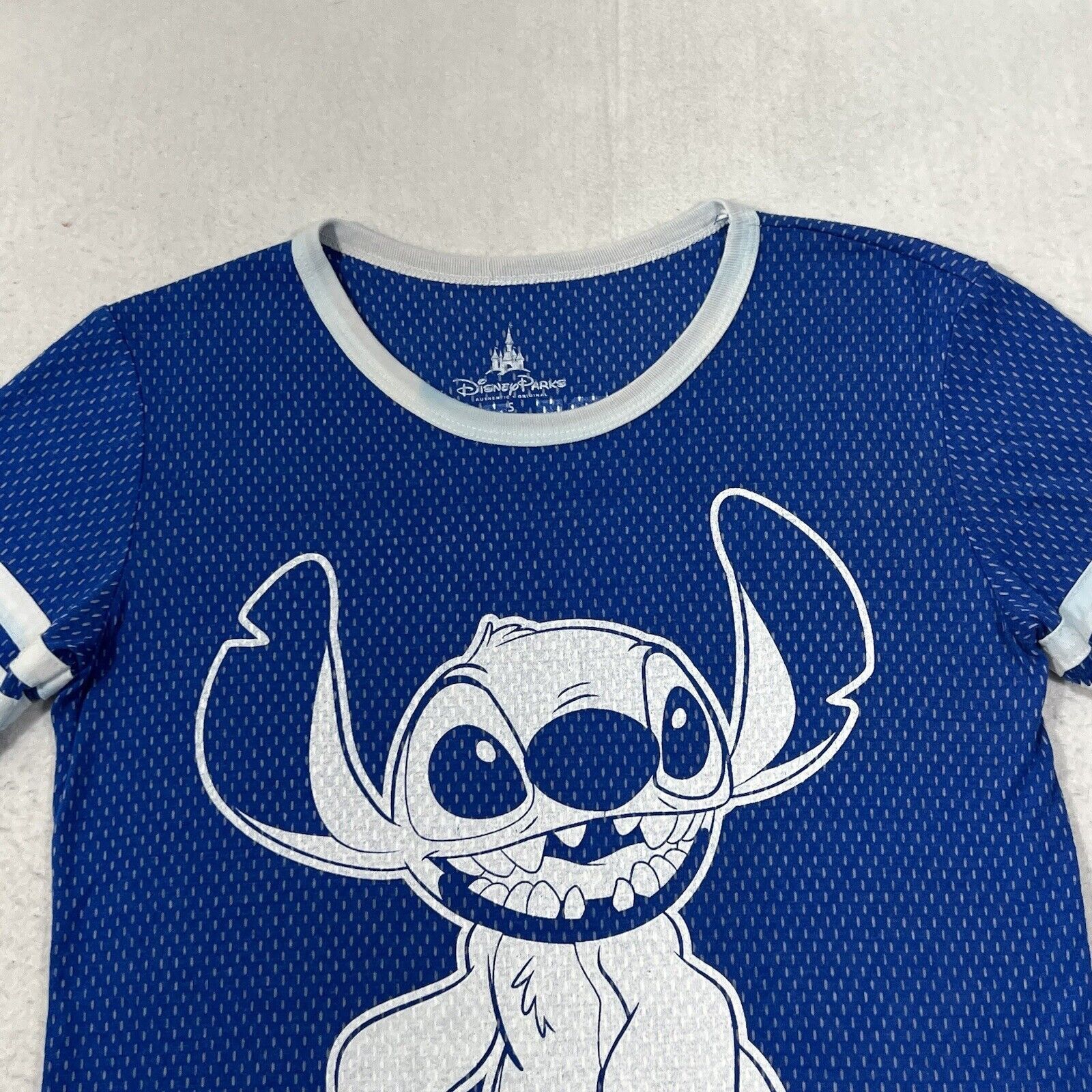 Disney Disney Parks Lilo & Stitch 02 Jersey Style Mesh Graphic Tee Size S / US 4 / IT 40 - 2 Thumbnail