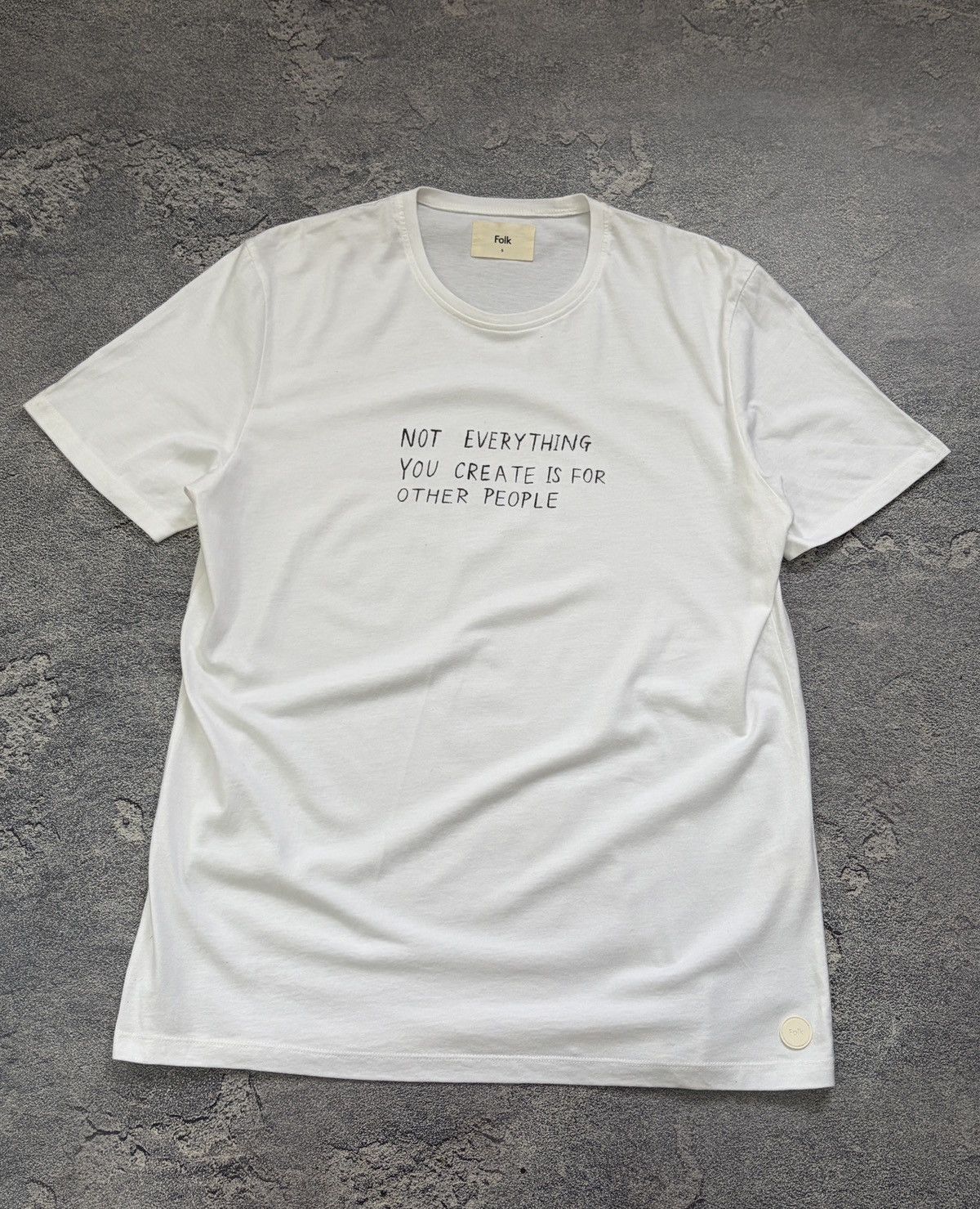 Folk Folk "Not Everything" Quote Tee White XL Size US XL / EU 56 / 4 - 1 Thumbnail